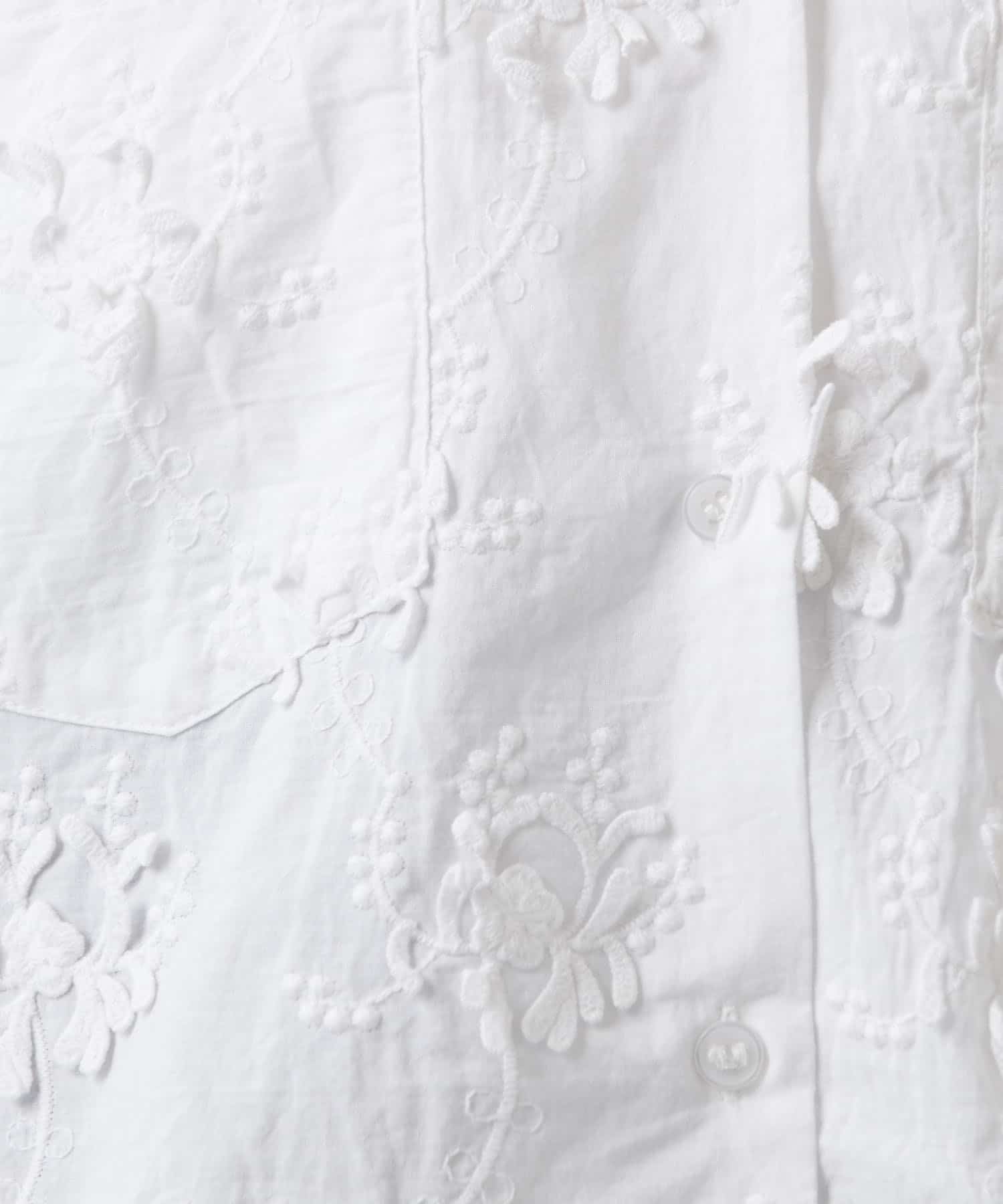 COLLAGE GALLARDAGALANTE(コラージュ ガリャルダガランテ) 【crinkle crinkle crinkle】刺繍シャツ