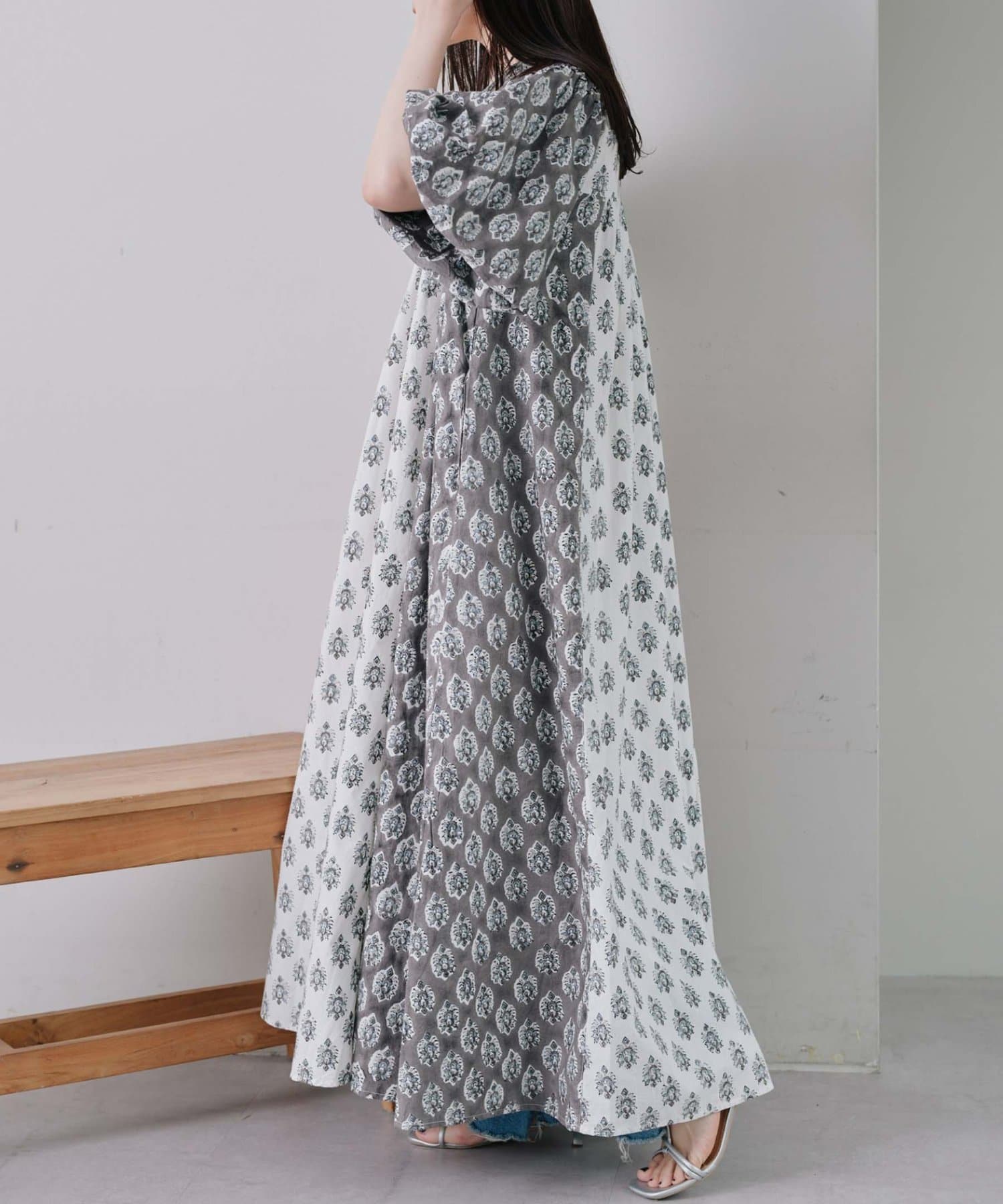 aguni】パネルプリントランタンスリーブ柄ワンピース | CIAOPANIC TYPY  