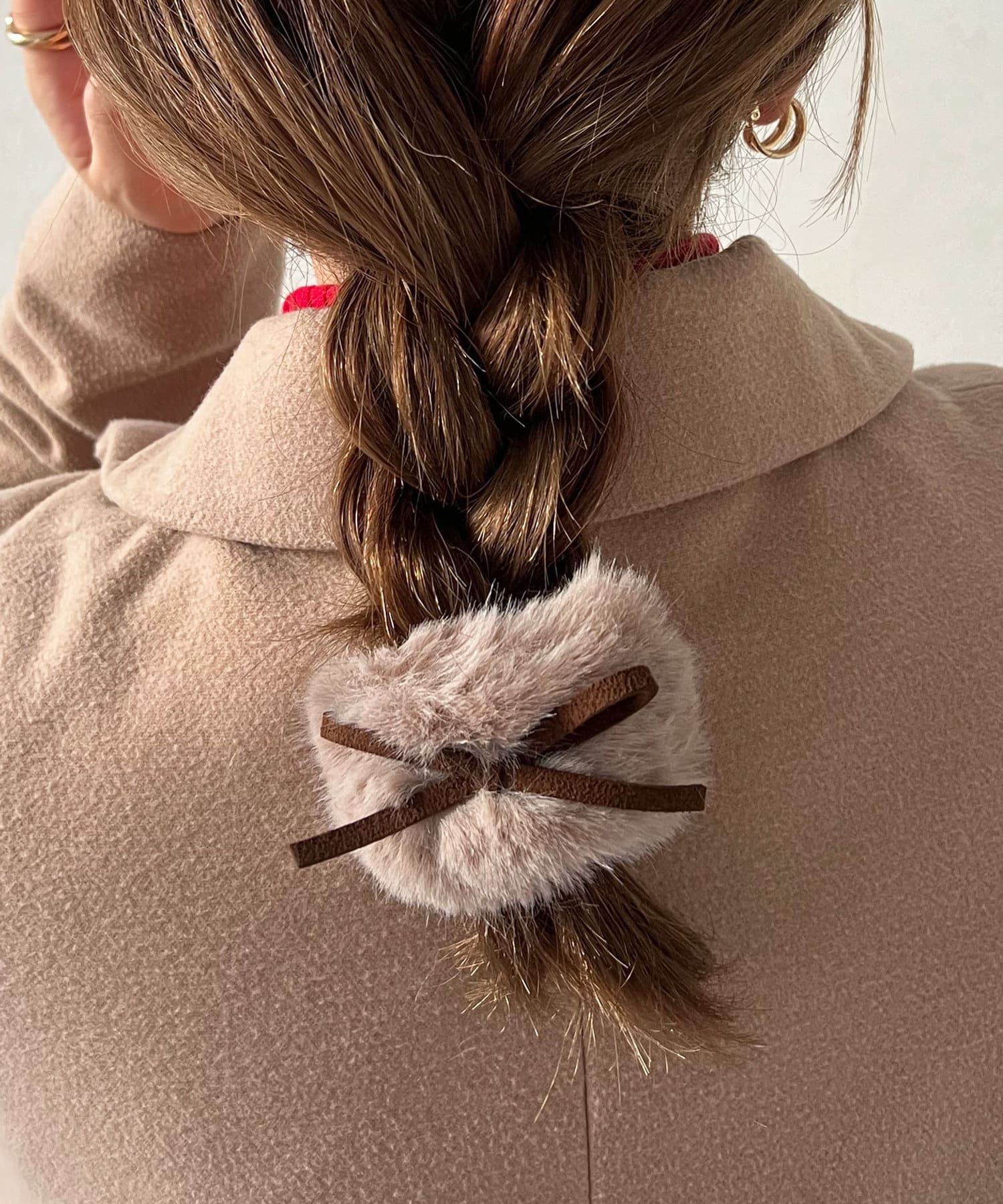 Lattice(ラティス) 【人気の為再入荷】ファーリボンヘアゴム