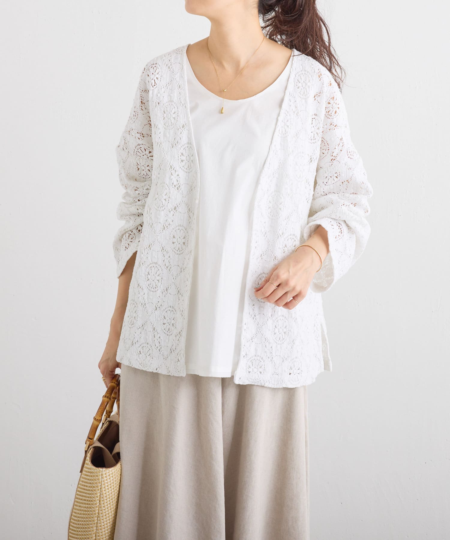 15 quinze》コットンレース羽織り | BEARDSLEY(ビアズリー)レディース  