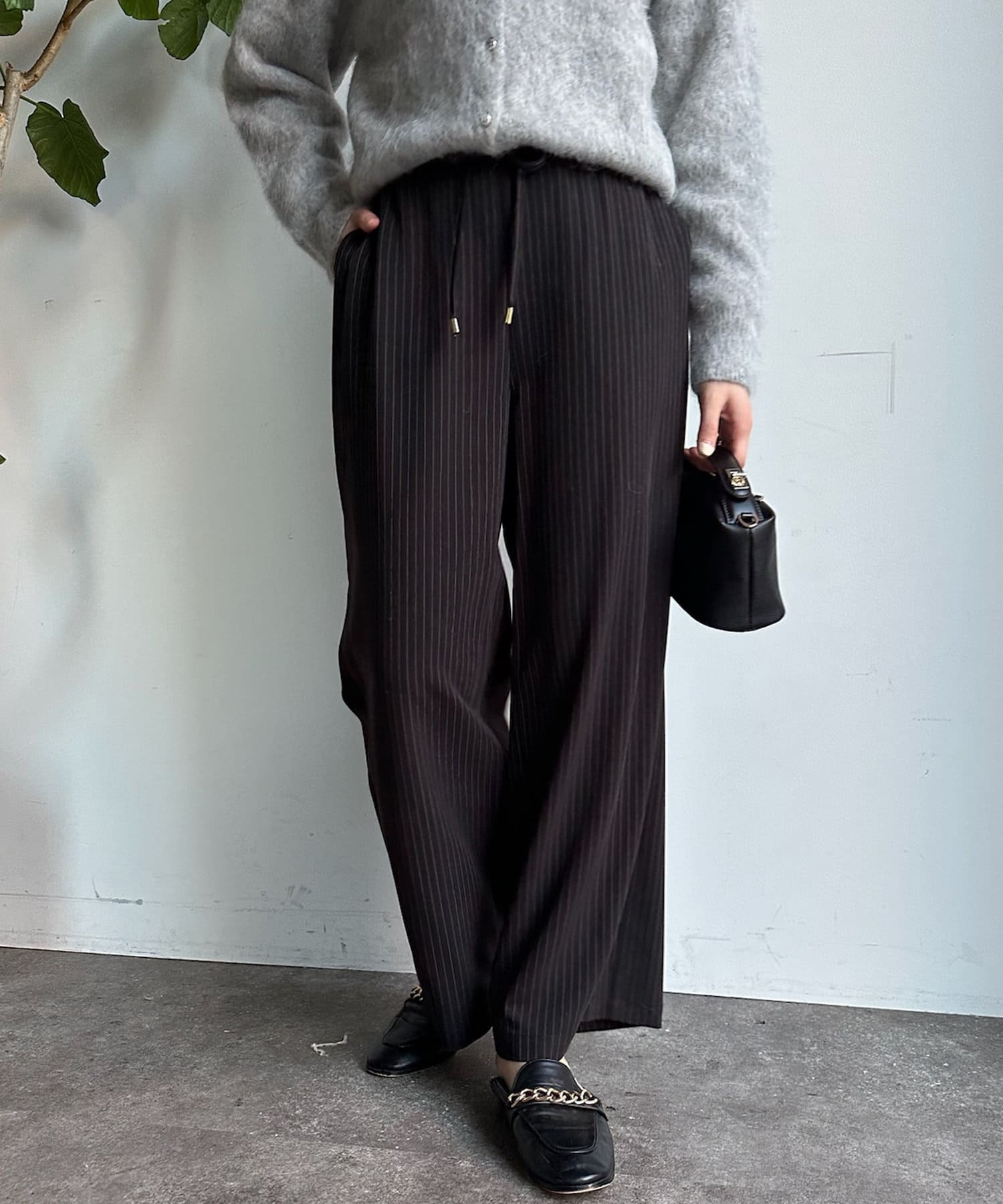 OUTLET(アウトレット) 【DouDou】ダブルストライプパンツ