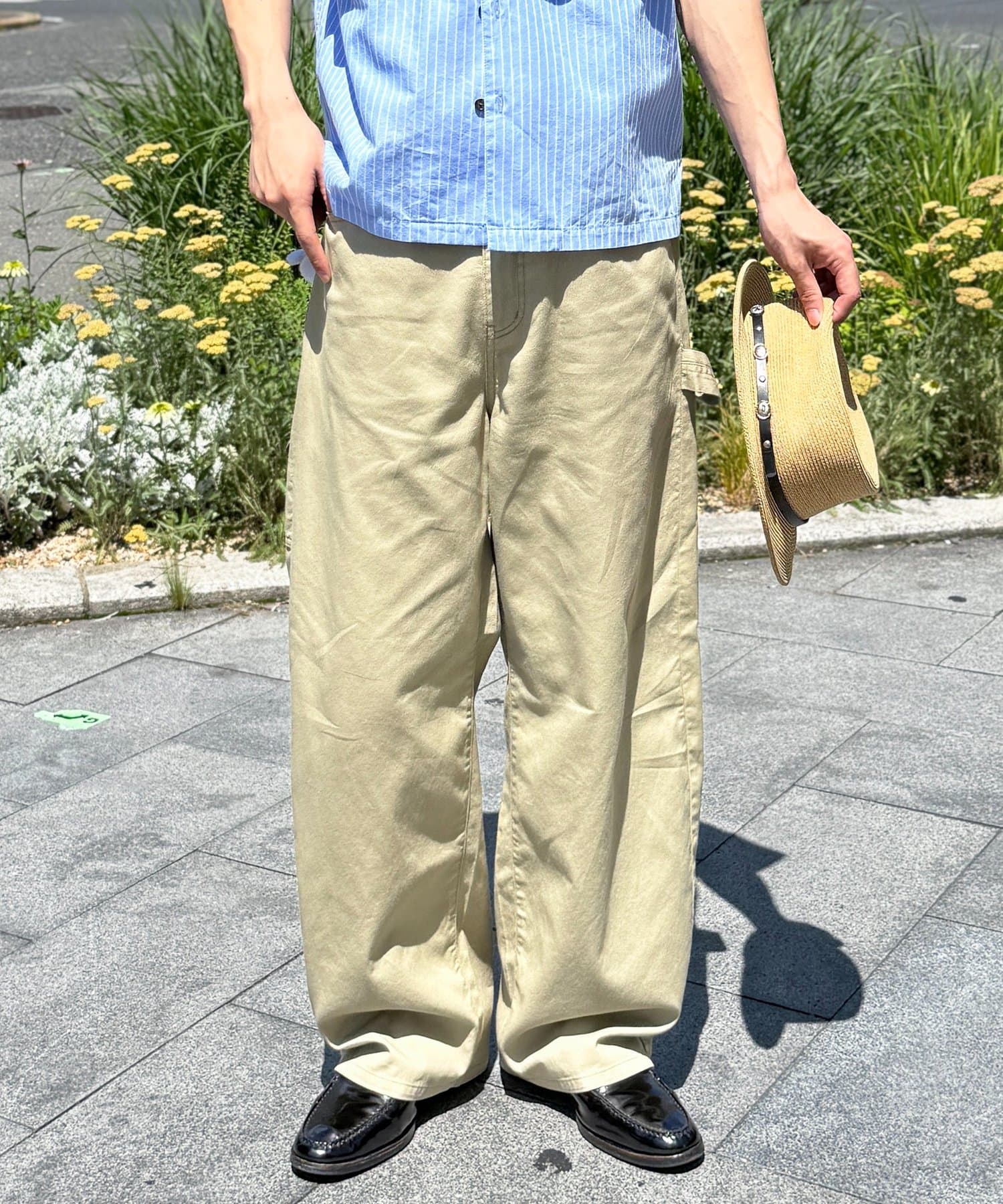 CPCM(シーピーシーエム) 【新素材:チノ】カーブペインターデニムパンツ