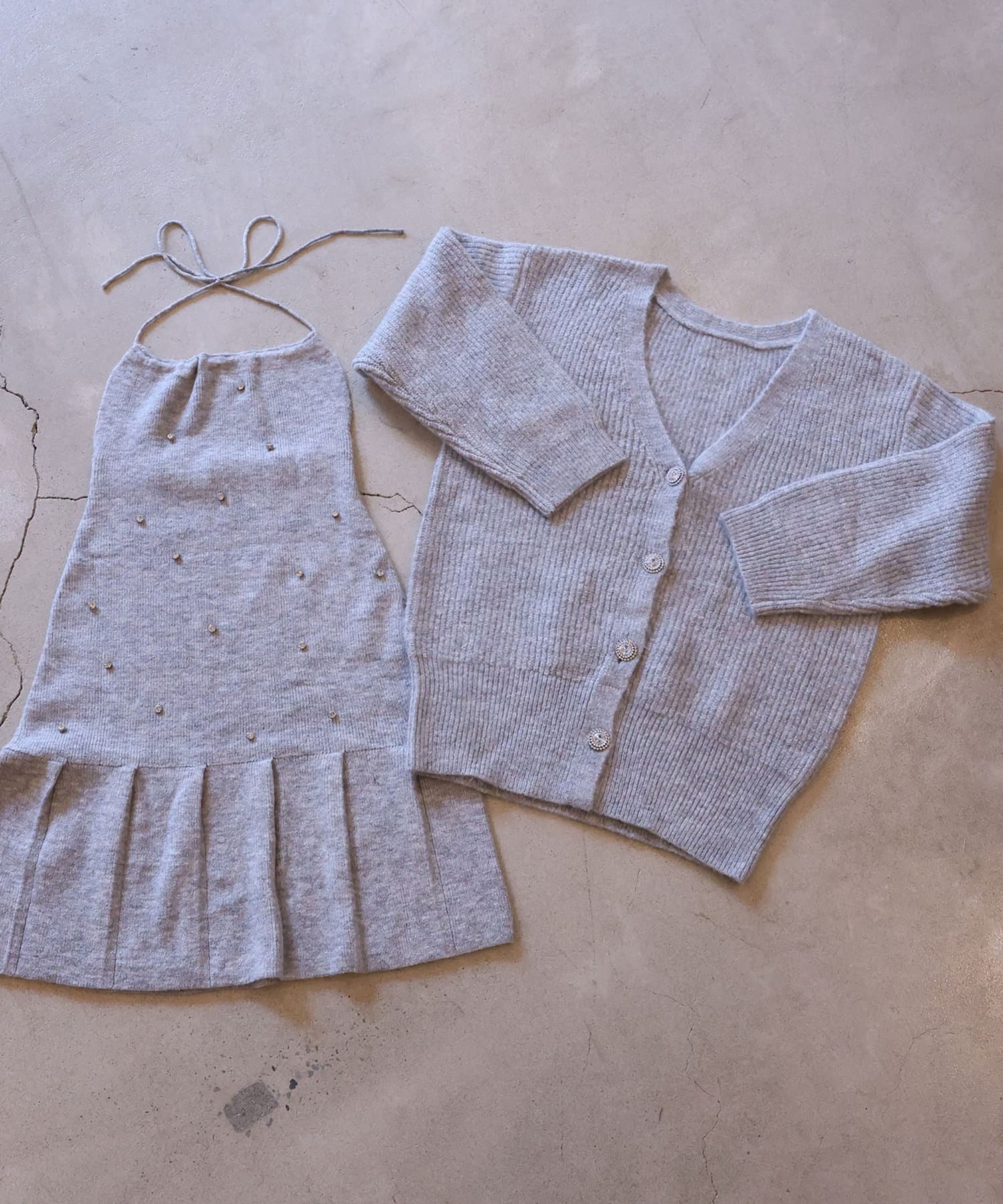 NICE CLAUP / OLIVE des OLIVE OUTLET(ナイスクラップ  / オリーブ デ オリーブ アウトレット) 【Seemi】カーディガンSETワンピース