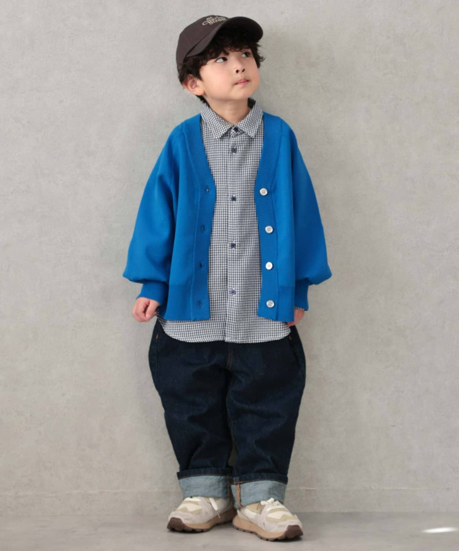 WEB限定】【KIDS】ウォッシャブルカラー”軽”ニットボリューム 