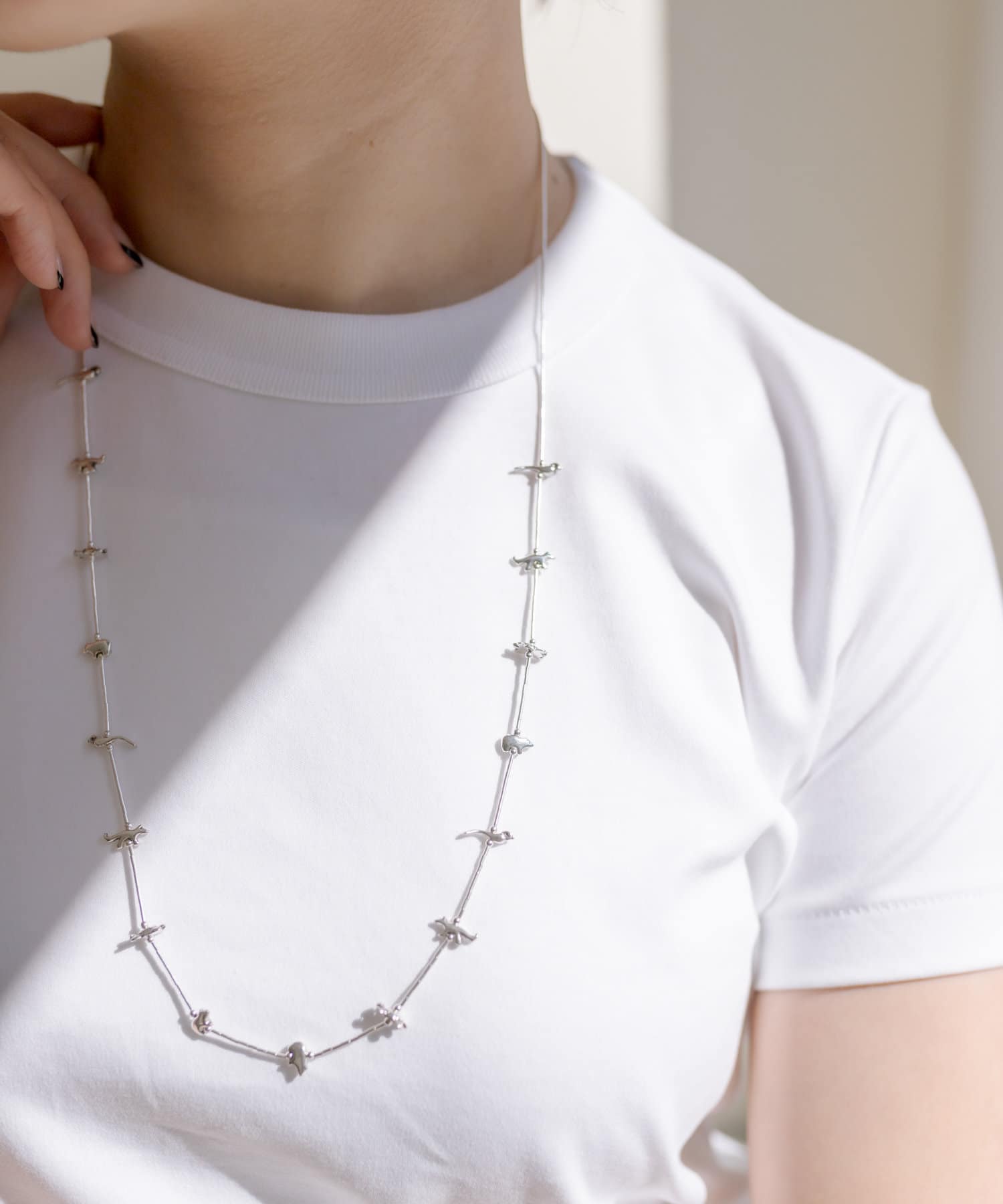 ear PAPILLONNER(イア パピヨネ) 《スターリングシルバー使用》フェティッシュロングネックレス