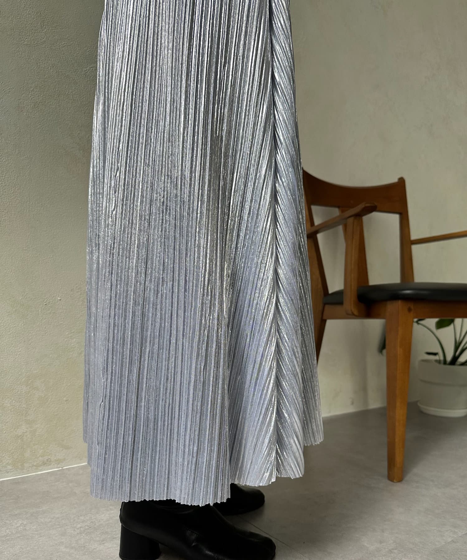 DOUDOU(ドゥドゥ) 【WEB限定】シャイニー×チュールリバーシブルスカート