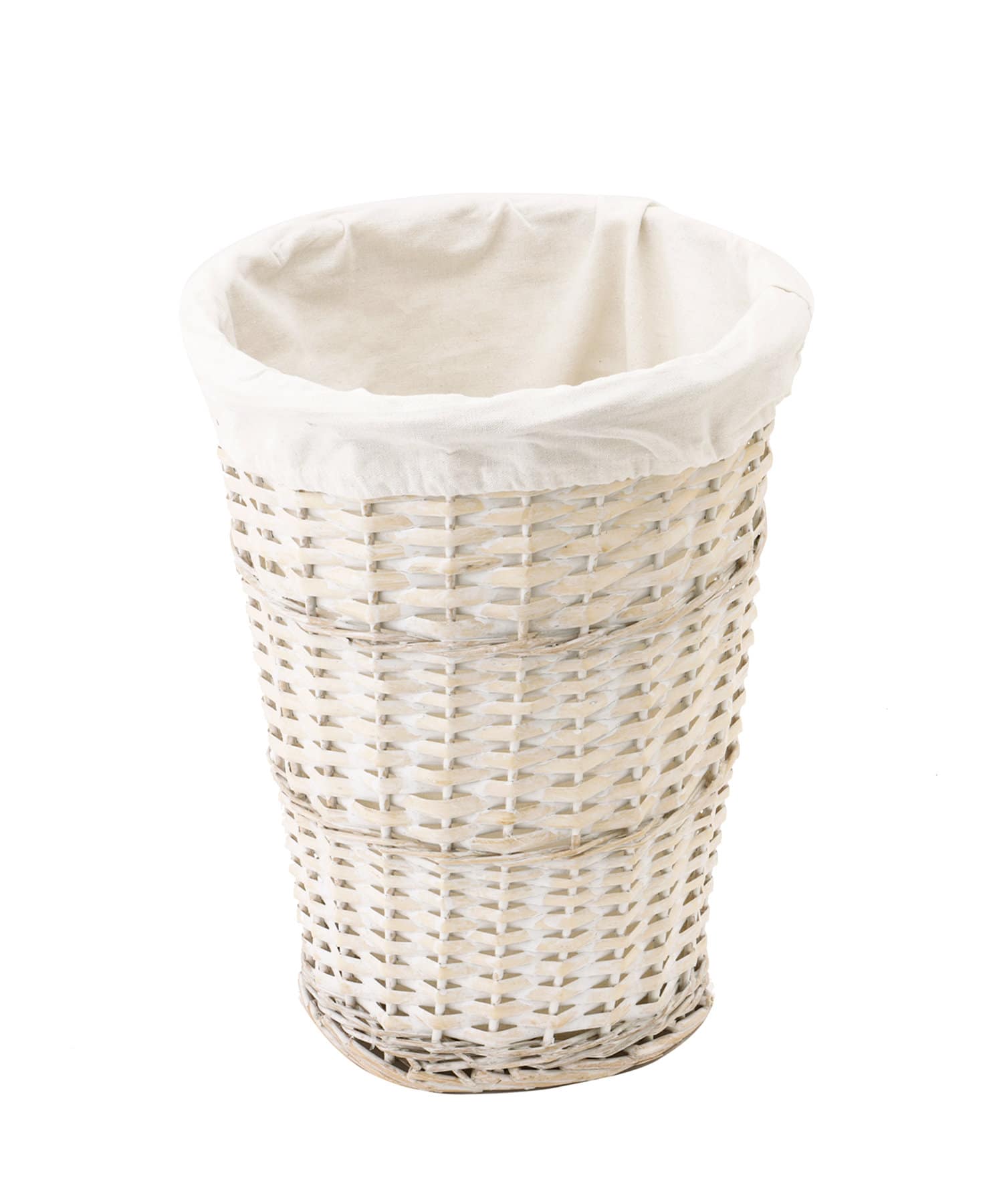 ホワイト柳ラウンドバスケット | salut!(サリュ)ライフスタイル | PAL