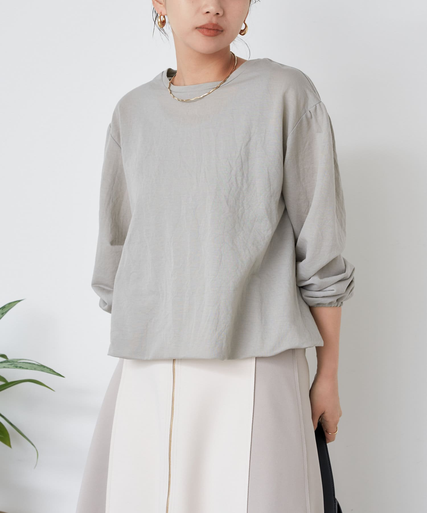 Jena　espace merveilleux(ジェナ　エスパスメルヴェイユ) タンク付き袖バルーンカットソー