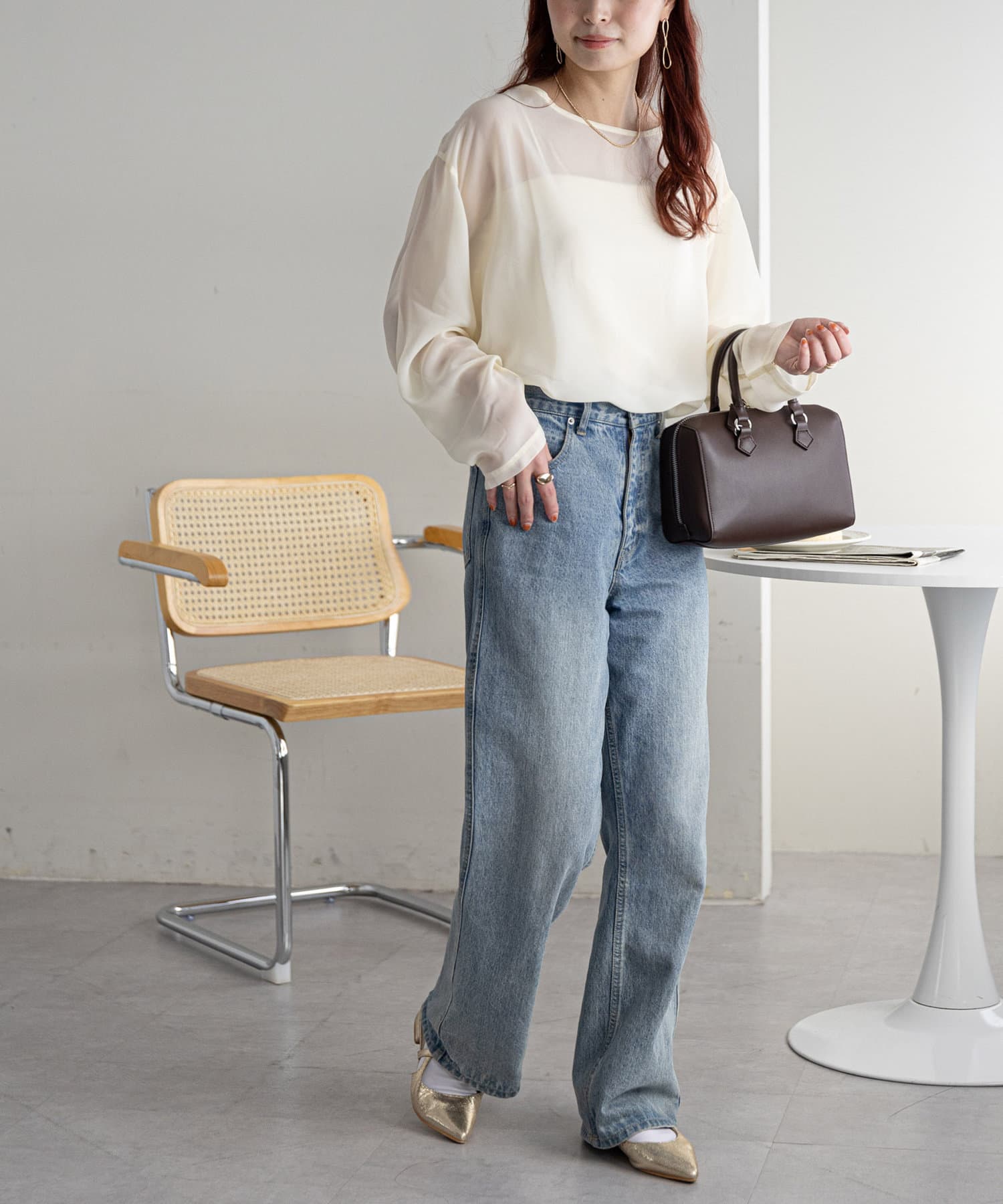 AZUL BY MOUSSY | ソデシアーカットソートップス (Tシャツ