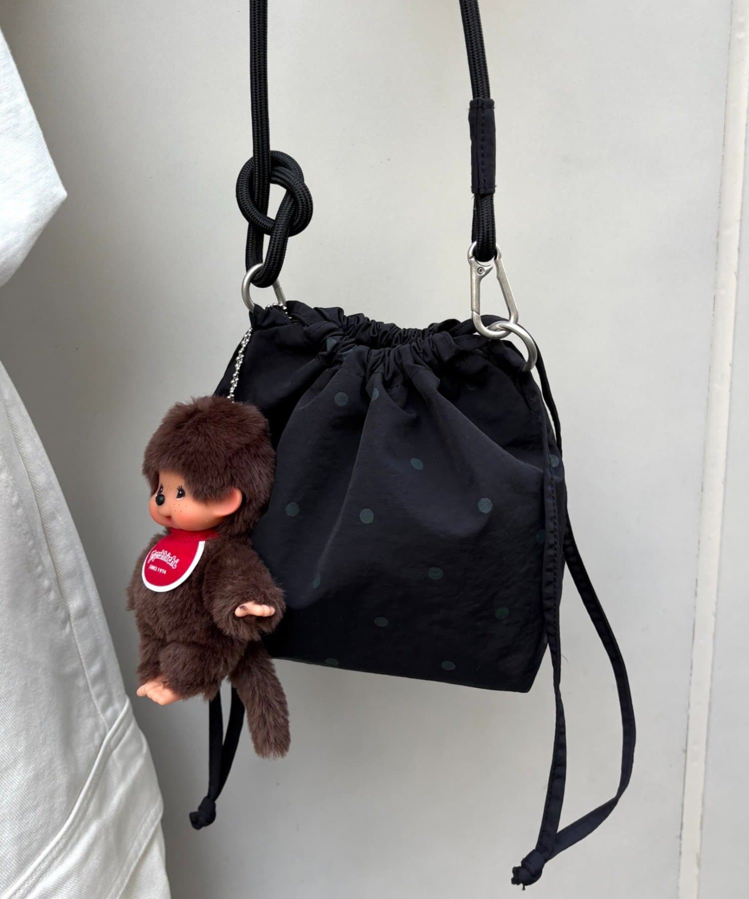 UNISEX】2WAY巾着バッグ/WEB限定カラーあり/キーホルダー付き