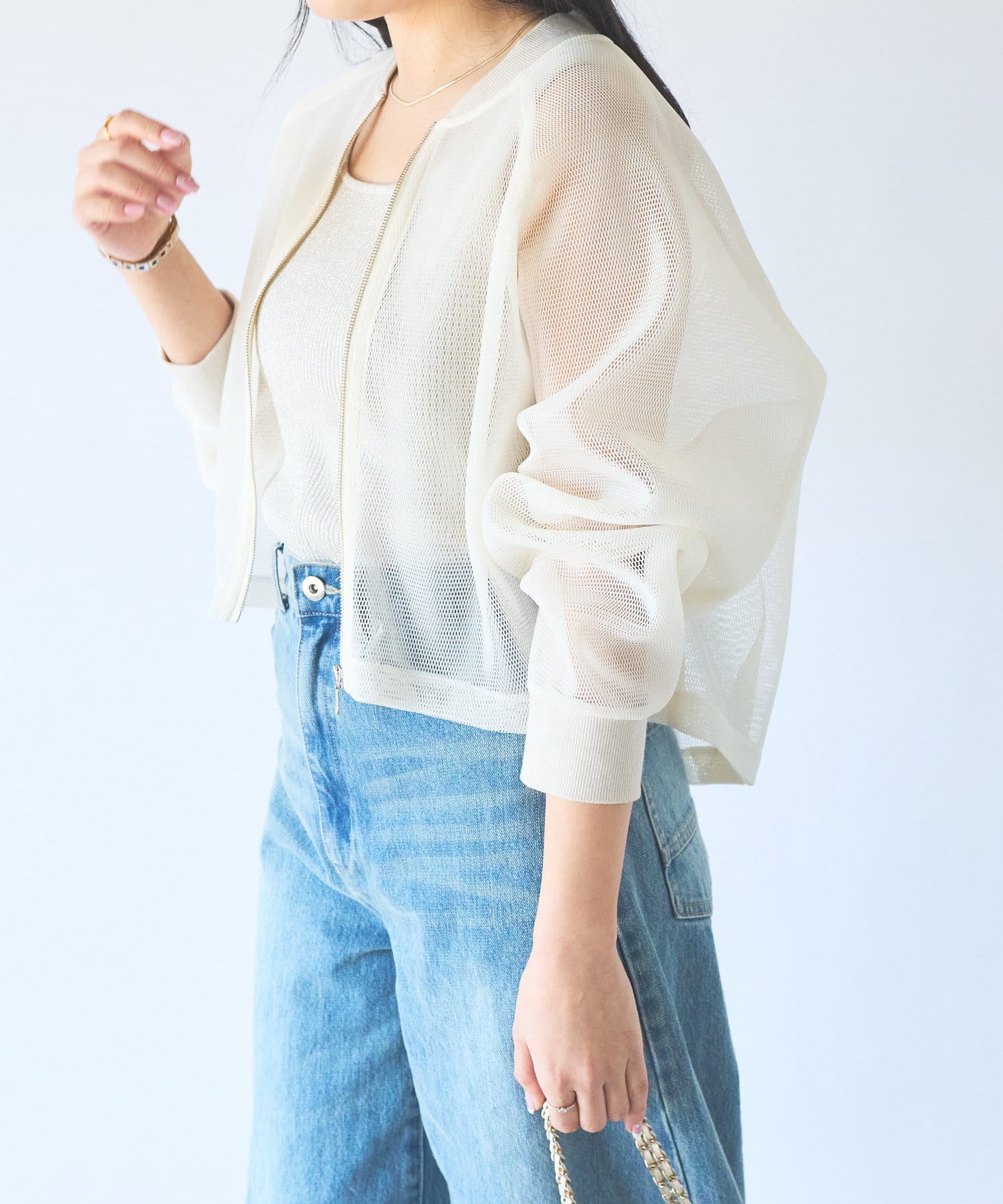 メッシュブルゾン | La boutique BonBon(ラブティックボンボン