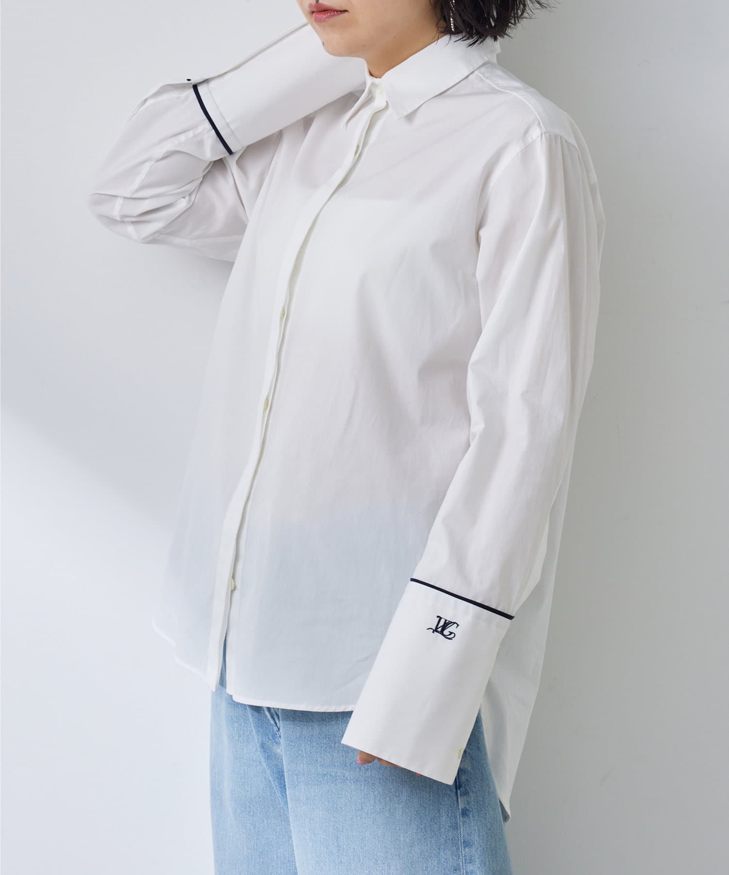 刺繍ベーシックシャツ | Whim Gazette(ウィム ガゼット