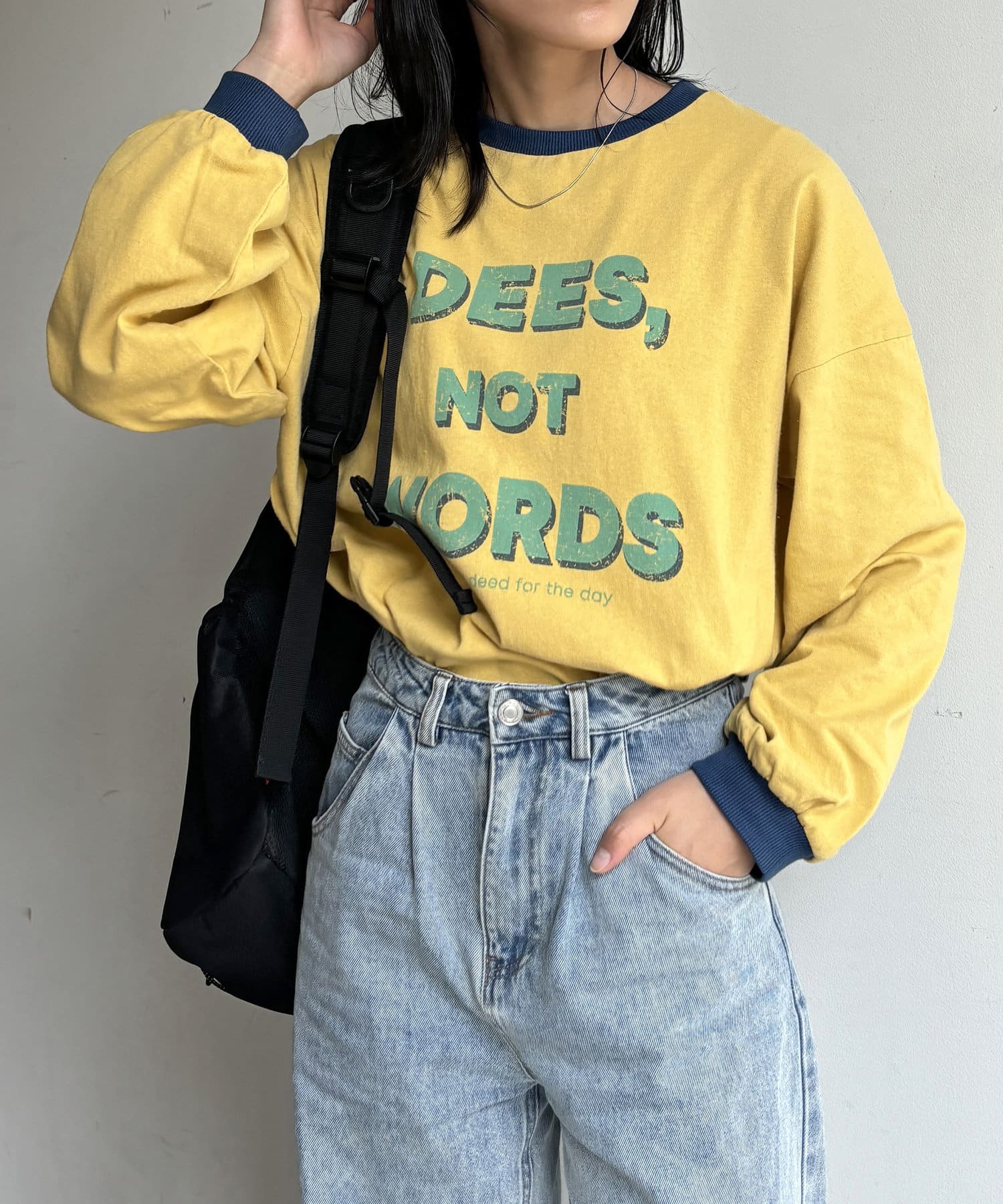 かすれプリントリンガーロンT | CPCM(シーピーシーエム)レディース