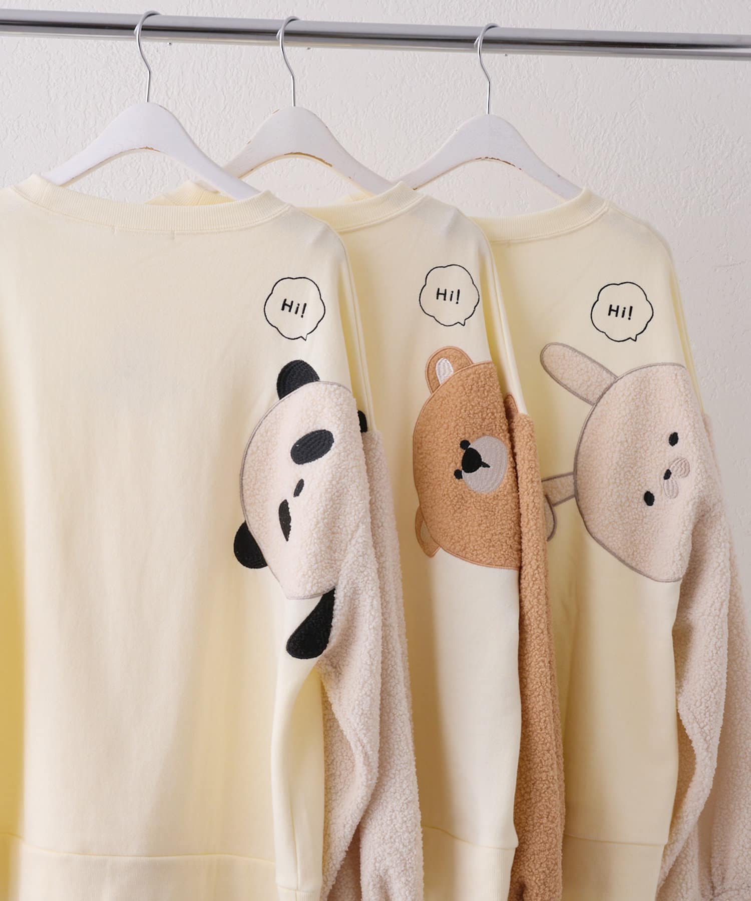 NICE CLAUP / OLIVE des OLIVE OUTLET(ナイスクラップ  / オリーブ デ オリーブ アウトレット) 袖ゆるキャラアニマルプルオーバー