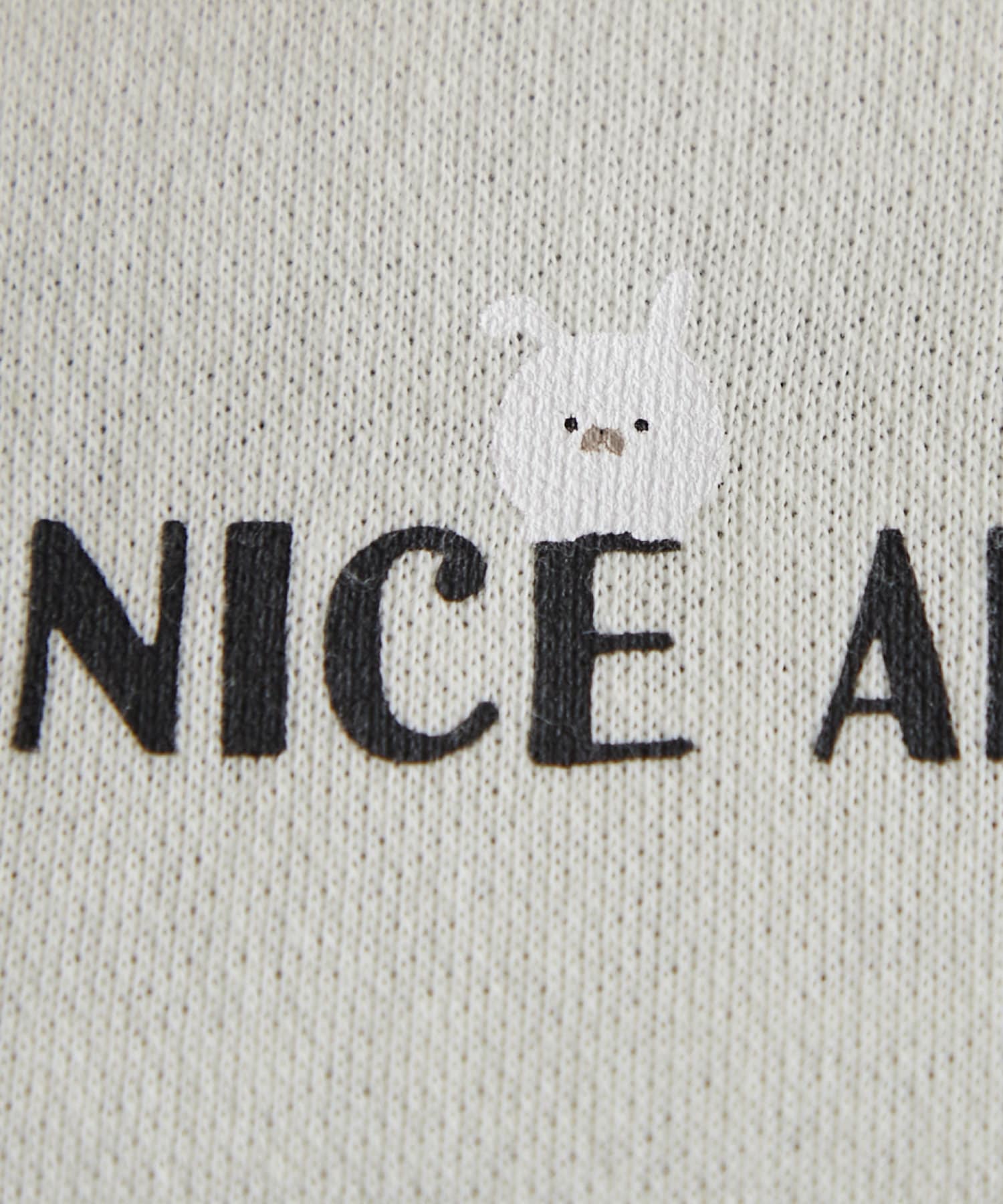 NICE CLAUP / OLIVE des OLIVE OUTLET(ナイスクラップ  / オリーブ デ オリーブ アウトレット) 袖ゆるキャラアニマルプルオーバー