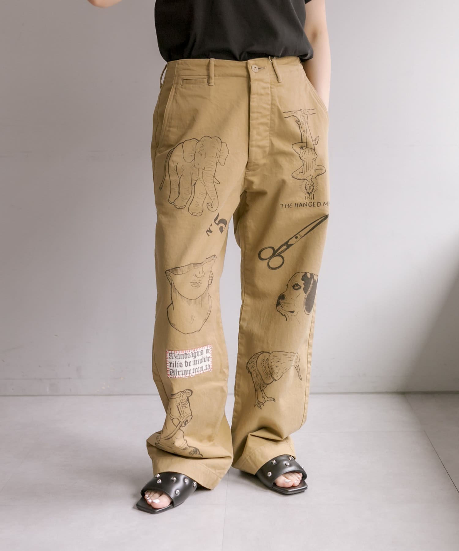 Ole Style 23S Undyed カジュアルパンツ 100%リネン Ole Style 23S Undyed カジュアルパンツ 100%リネン