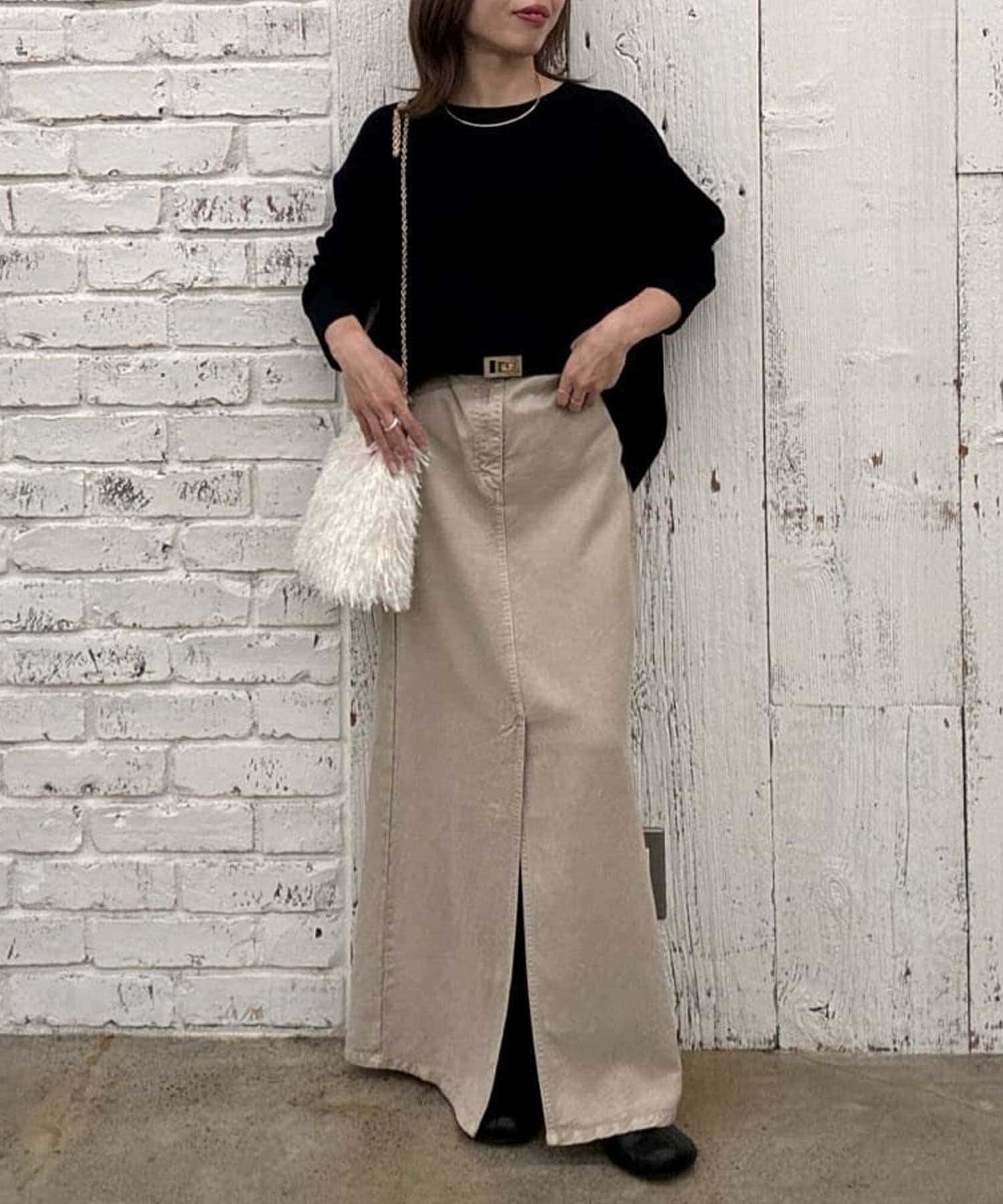 GALLARDAGALANTE(ガリャルダガランテ) 【SACHIKOカラー:ネイビー】【ガランテ名品】バックスリットブラウスTee