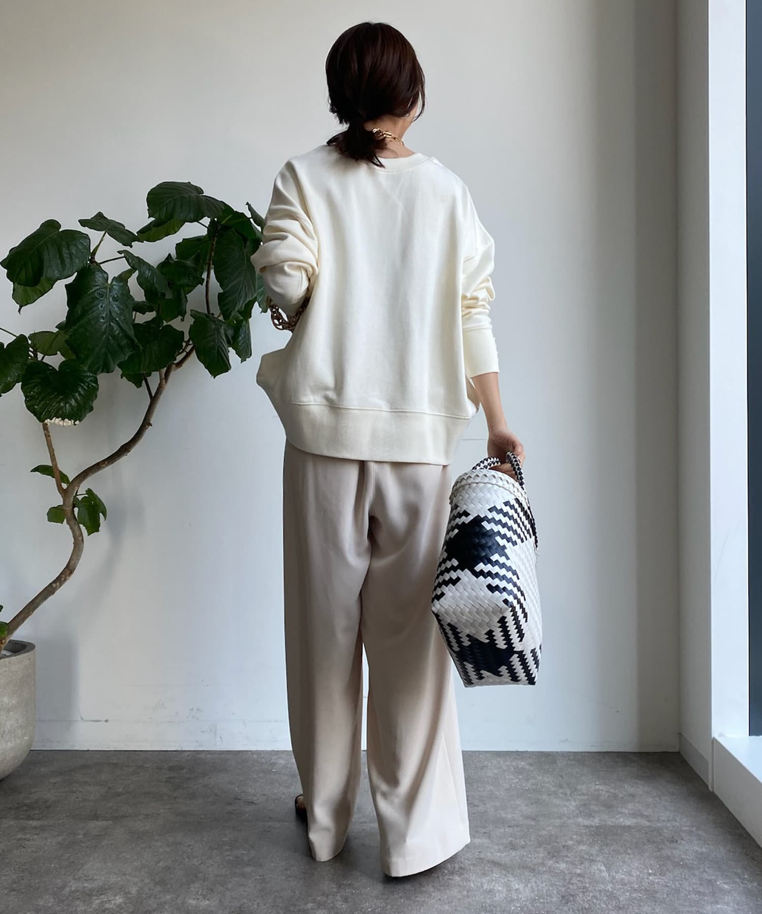 DOUDOU 2WAYパールロゴスウエット WEB限定】2WAYパールロゴスウエット | DOUDOU(ドゥドゥ
