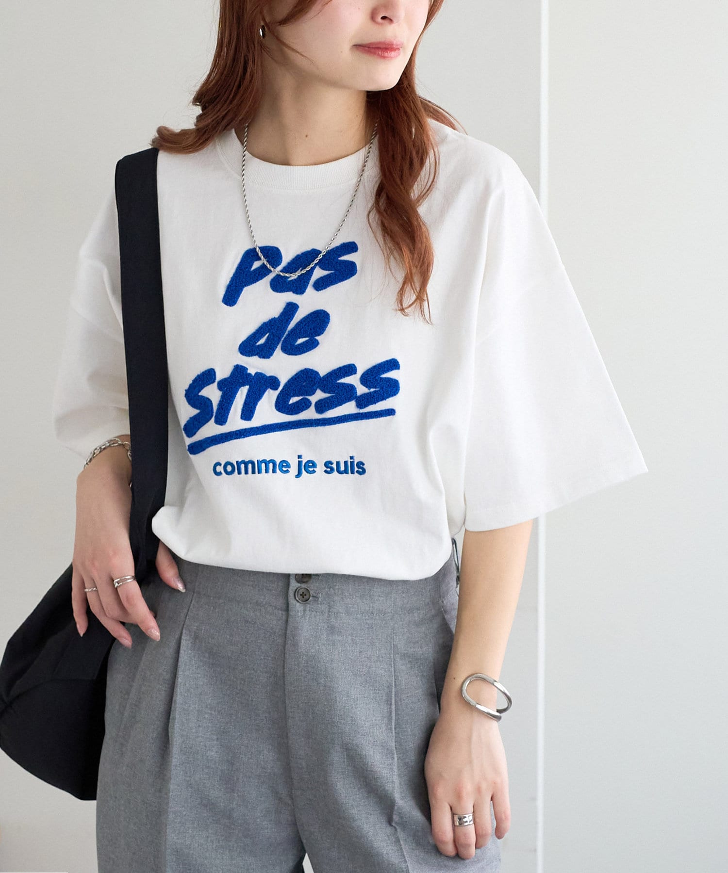 ユニークデザイン 半袖Tシャツ 4点セット スカート　シズニルック　夏用 KUUUPY tシャツ Fuhaku Side Zip Design T-Shirts - 布帛サイド