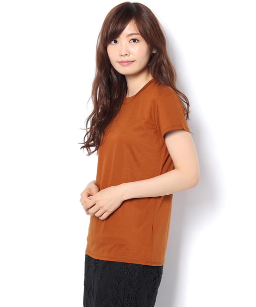 RIVE DROITE(リヴドロワ) リヨセル・コットンラウンドネックTシャツ