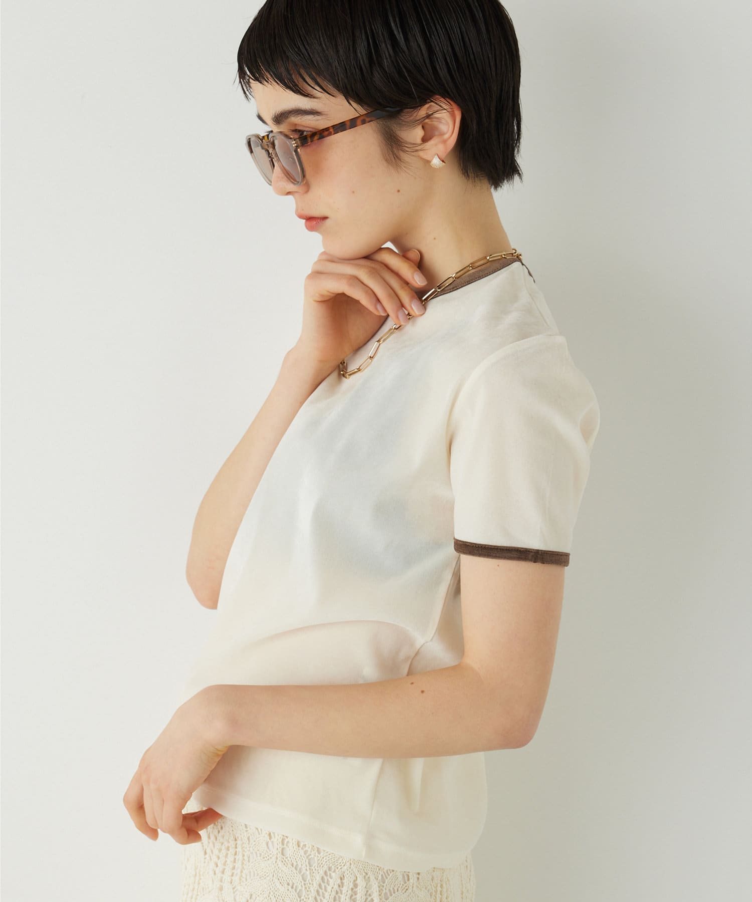 THE PAUSE】フロッキーメッシュTシャツ | Whim Gazette(ウィム