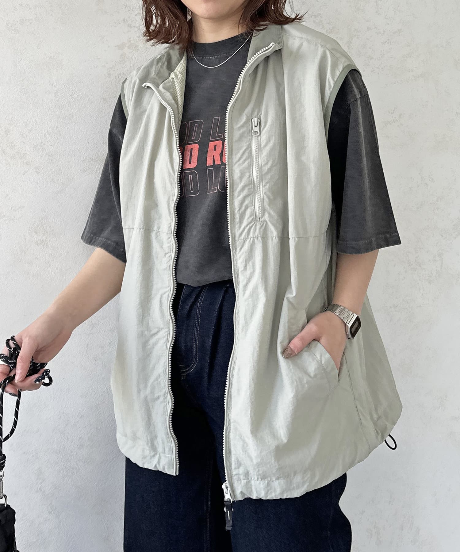 楽天市場】【SALE／33%OFF】CPCM ナイロン配色スタンドベスト