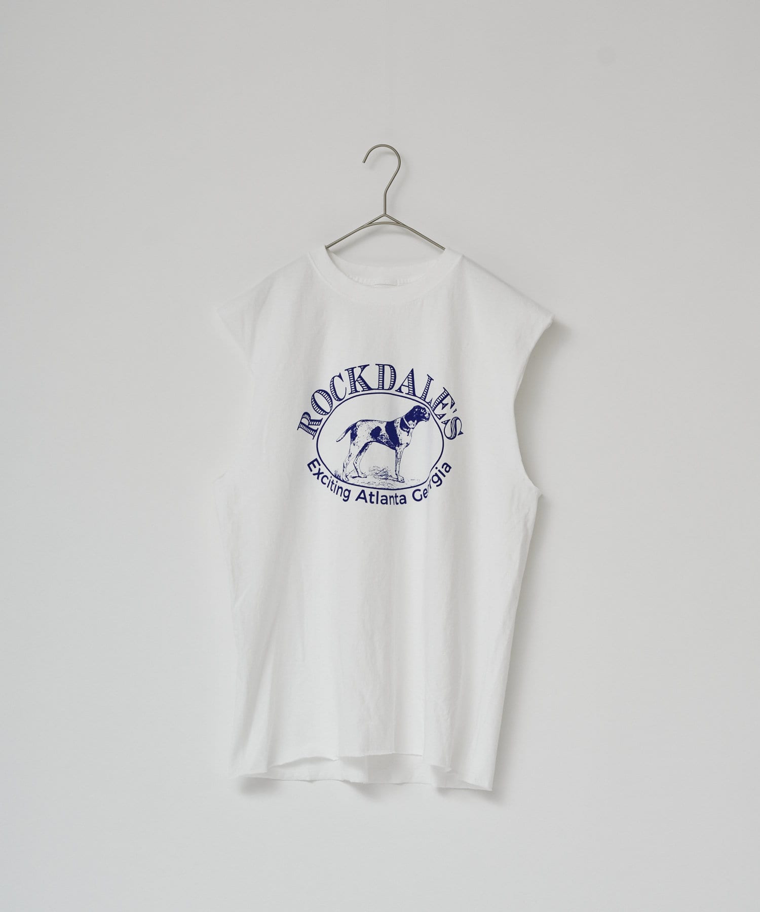 WHIMSIC/新色追加】ロゴプリントスリーブレスTシャツ | Kastane