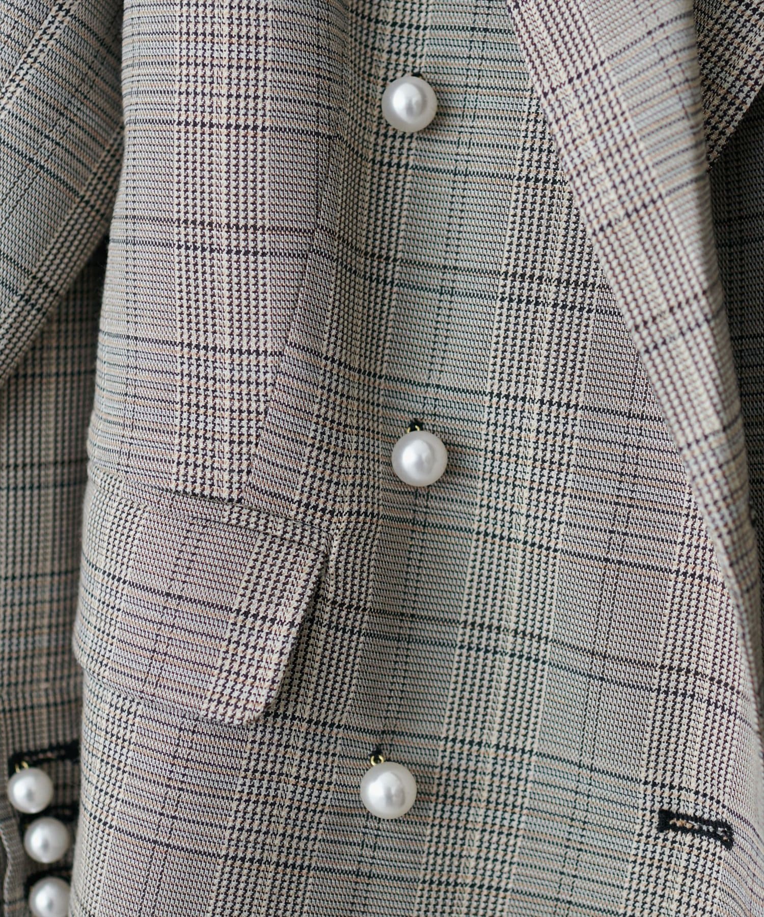 natural couture(ナチュラルクチュール) osonoパール釦テーラードジャケット