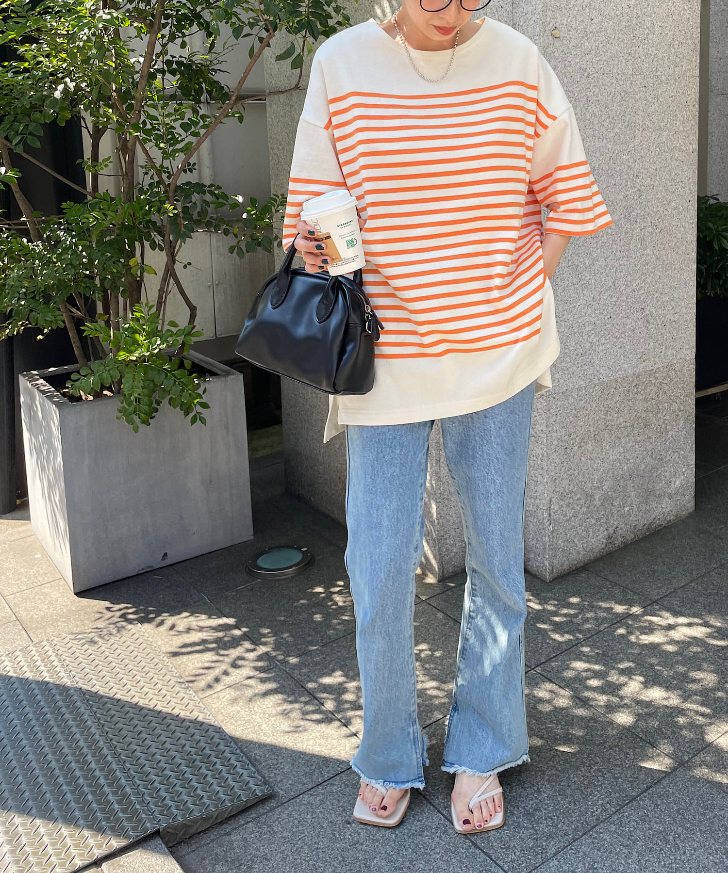 DISCOAT(ディスコート) 【WEB限定】バスクボーダービッグプルオーバー