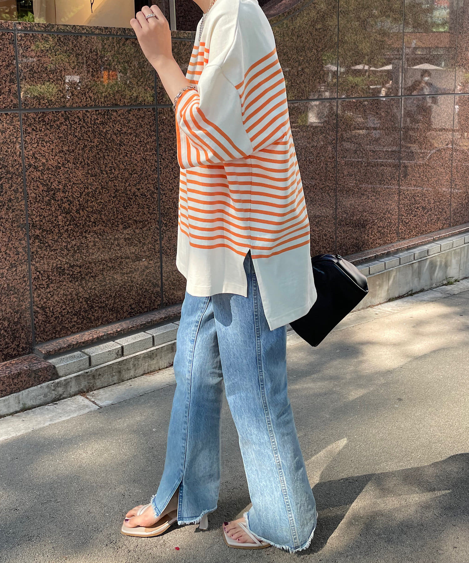 DISCOAT(ディスコート) 【WEB限定】バスクボーダービッグプルオーバー