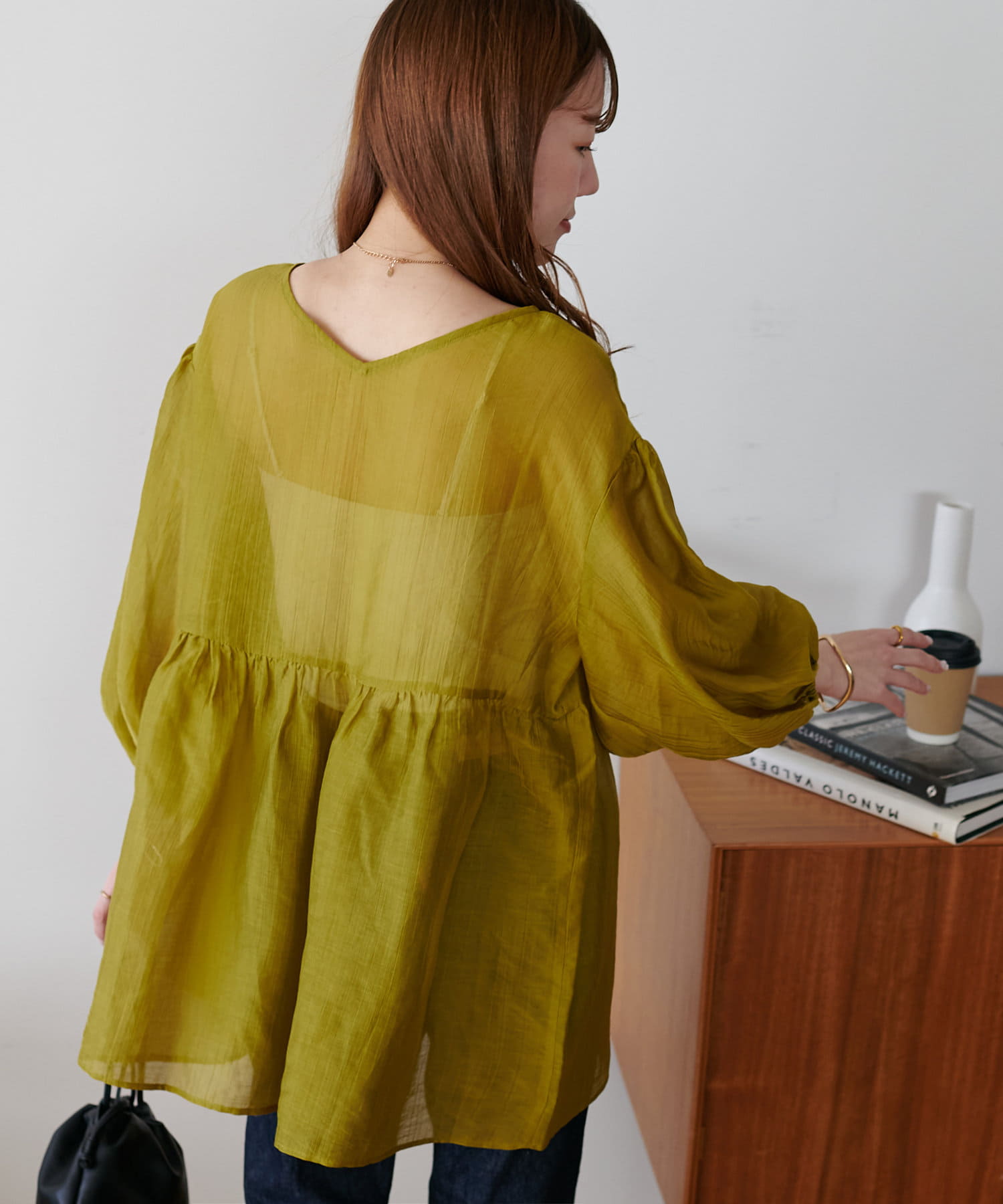 スカラップペプラムブラウス【宅配便】 | Fit more
