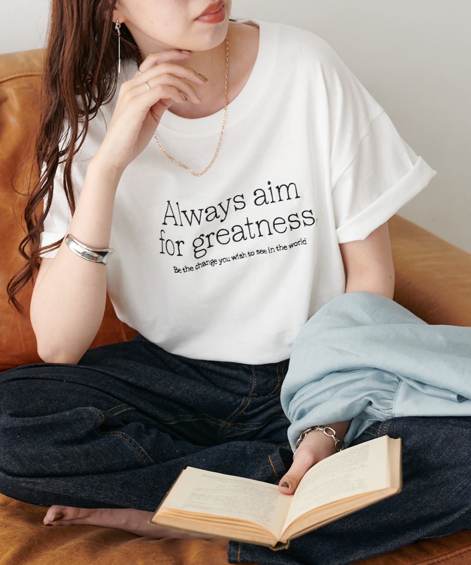 DISCOAT(ディスコート) 【WEB限定】Always刺繍ロゴTシャツ