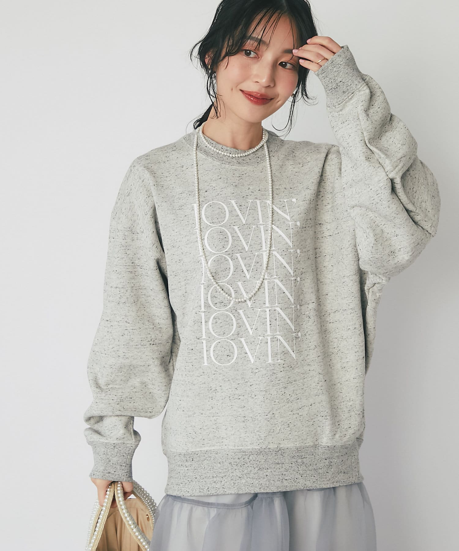 BONBON スウェットフルジップジャケット THREE FIFTY STANDARD セーラー風のハーフジップスウェット