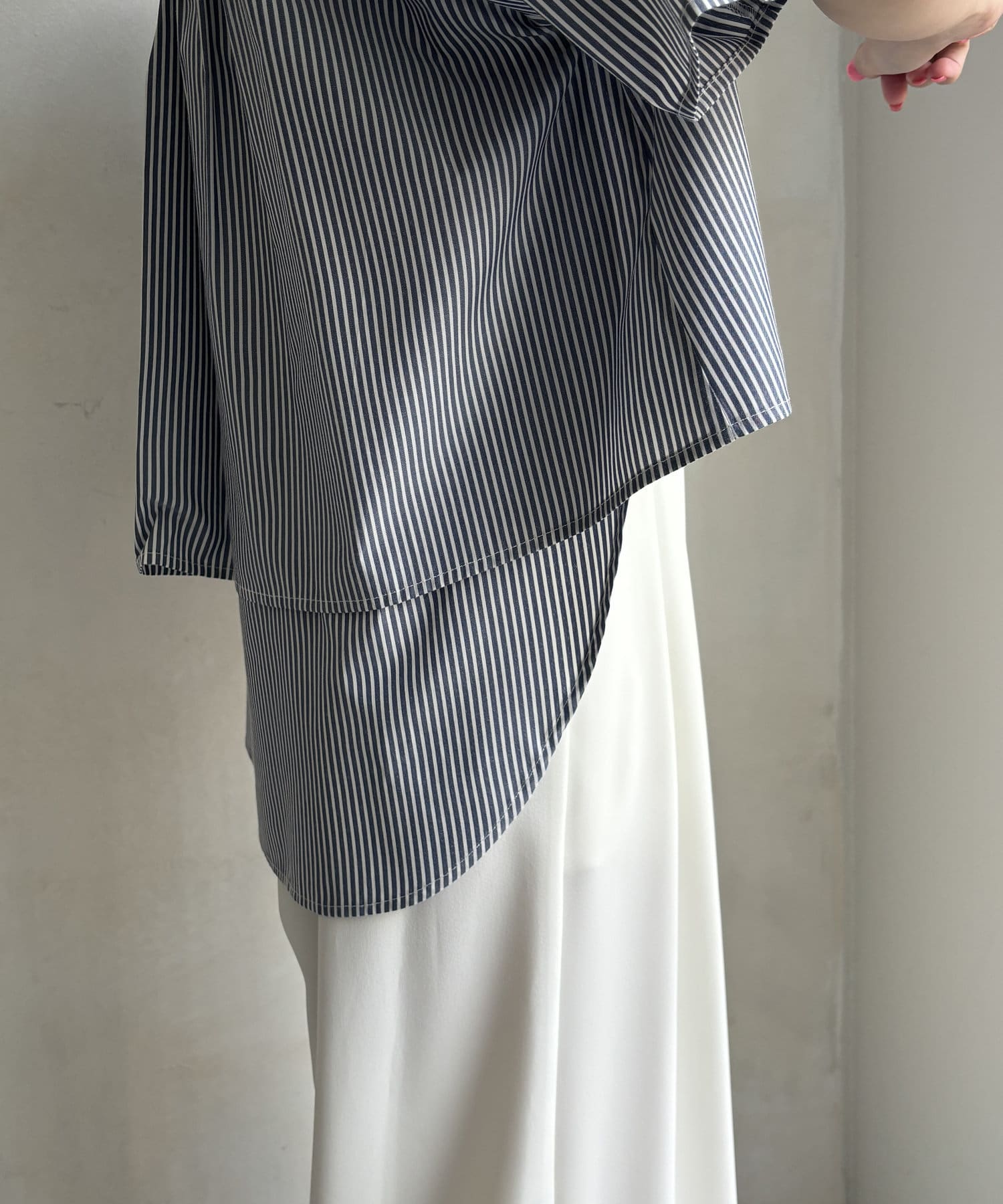 DOUDOU(ドゥドゥ) 【WEB限定】 ストライプスキッパーシャツ