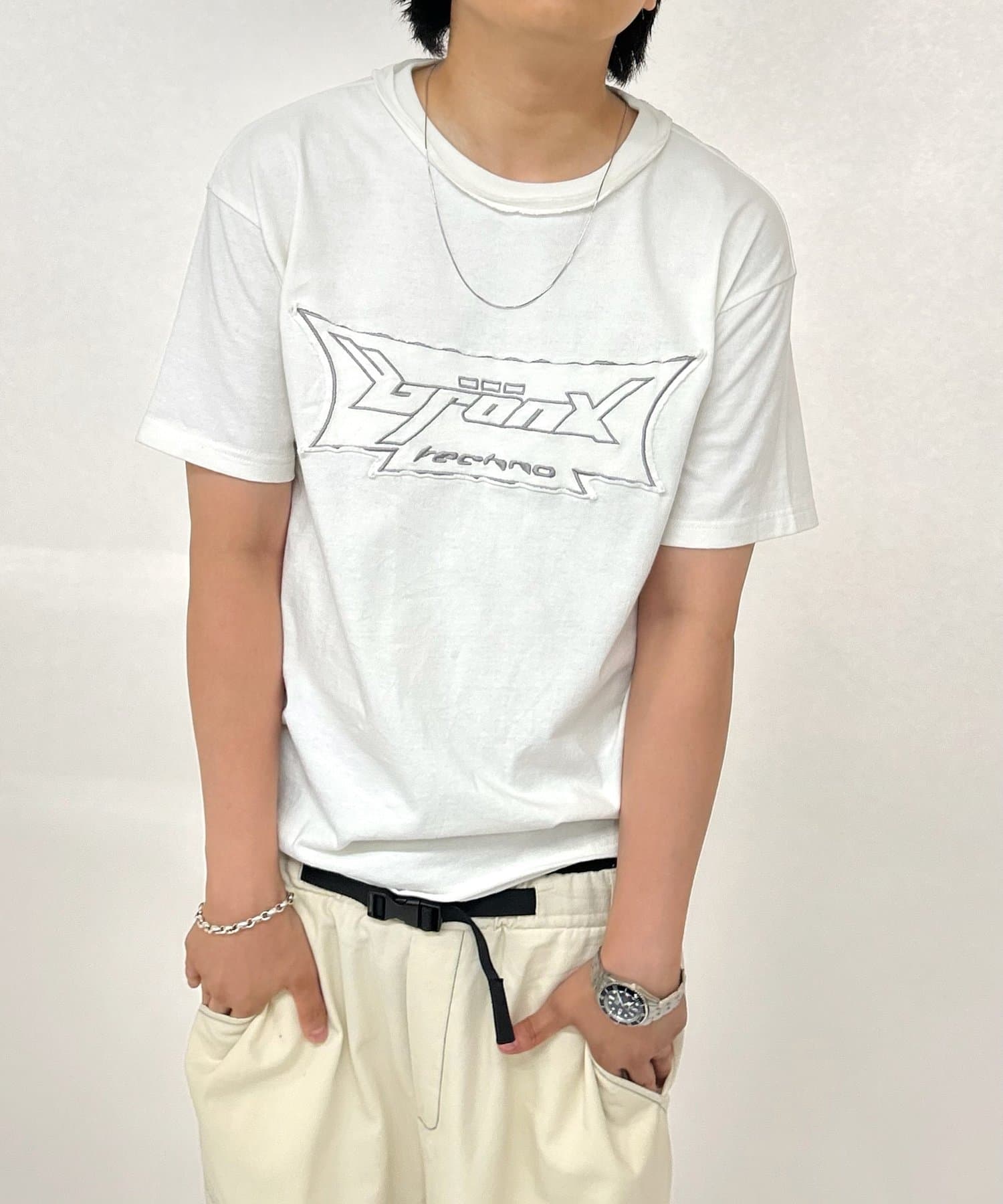 福袋安いいね半額ストア KOOKY'N/クーキー】BRONXリメイクライクパッチ刺繍TEE WHO'S | カットソー(長袖+七分)