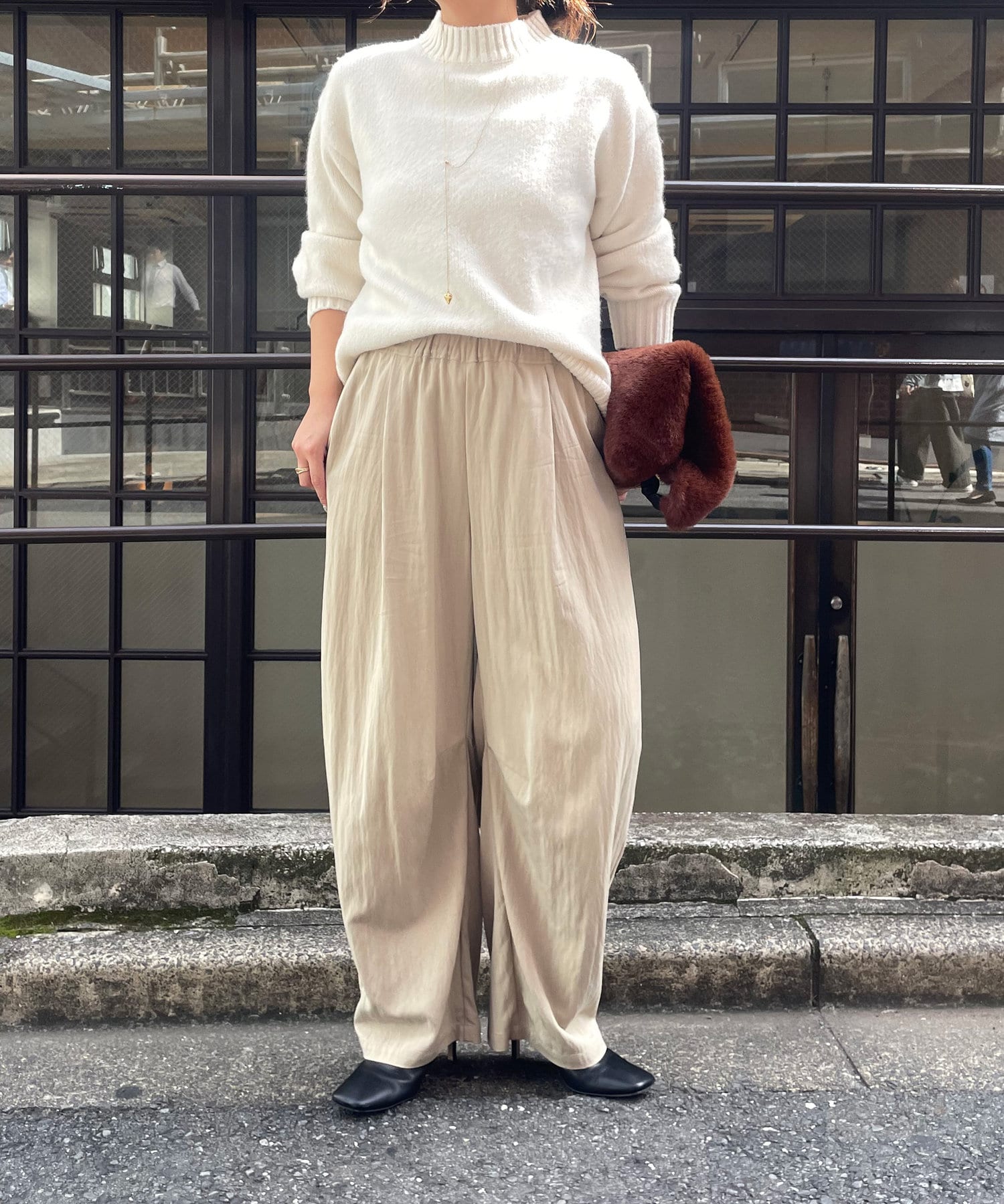 カーブパンツ リラックス カジュアル パンツ ジェンダーレス】【SNSで注目のパンツ!】リラックスカーブ