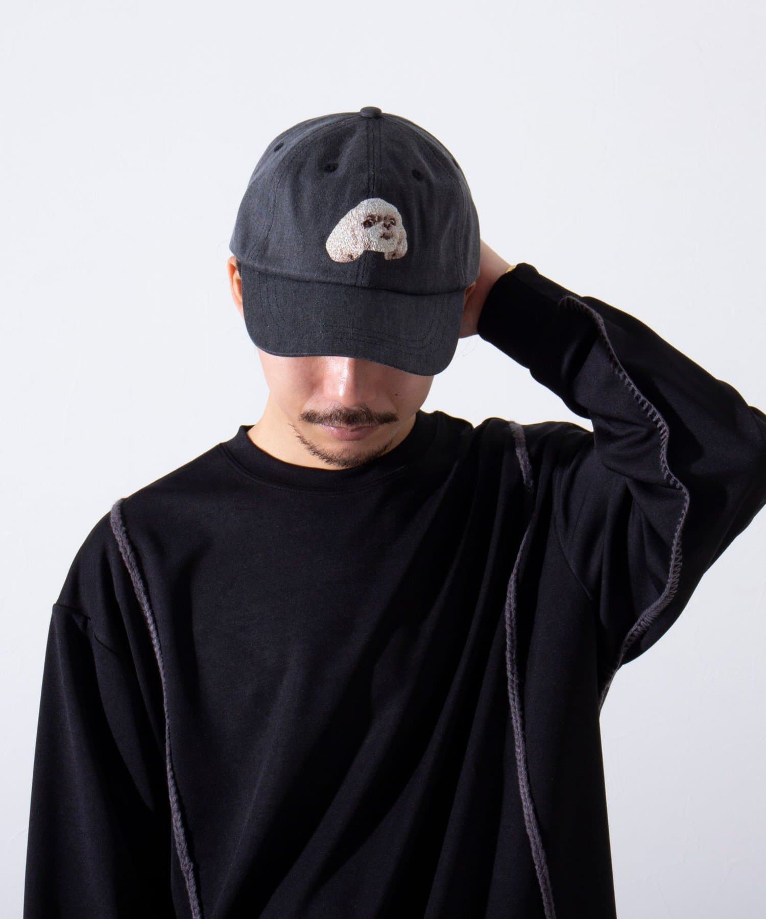 FREDY & GLOSTER(フレディ アンド グロスター) 【GLOSTER】WASHED DOG embroidery CAP キャップ