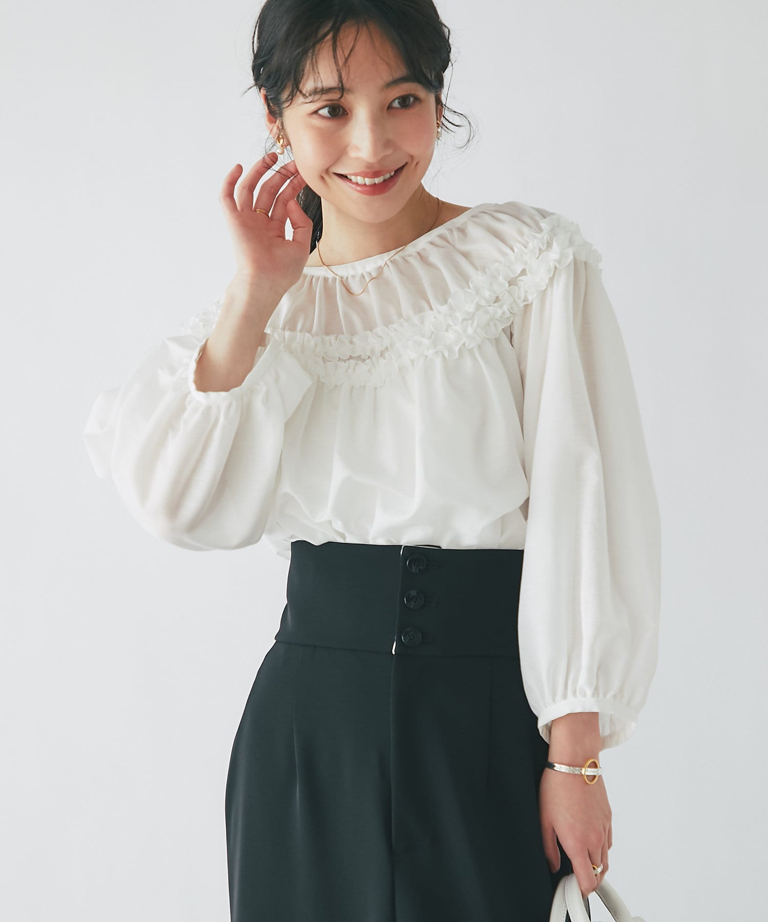 美品 EPOCA エポカ チュニック シアー フリル ラメ ノースリーブ 美品 EPOCA エポカ チュニック シアー フリル ラメ ノースリーブ