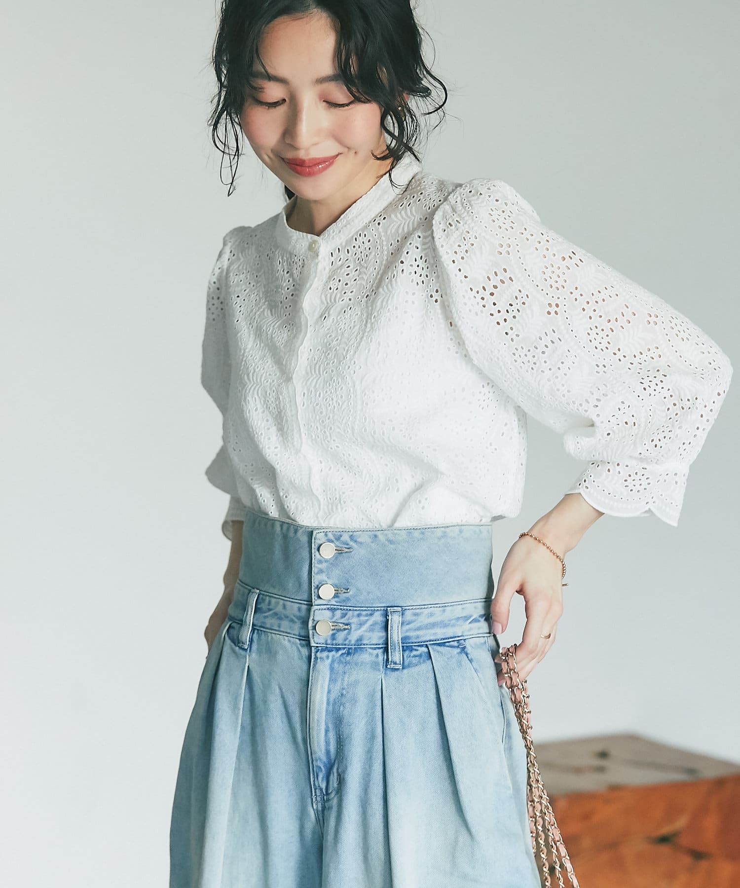 羽織としても万能！】刺繍クロップドブラウス | La boutique BonBon(ラブティックボンボン)レディース | PAL  CLOSET(パルクローゼット) - パルグループ公式ファッション通販サイト