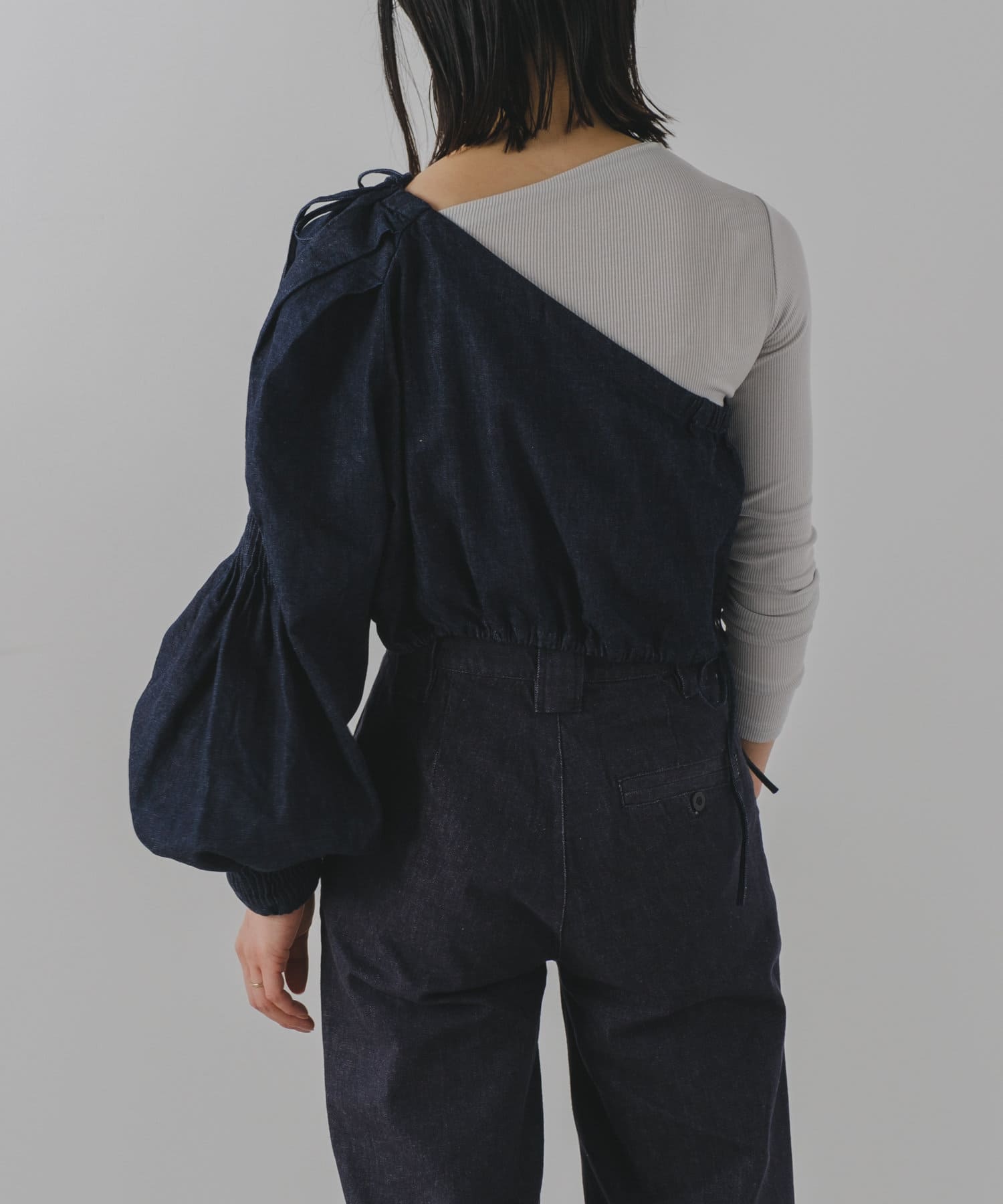 One shoulder denim top | Pasterip(パセリ)レディース | PAL CLOSET