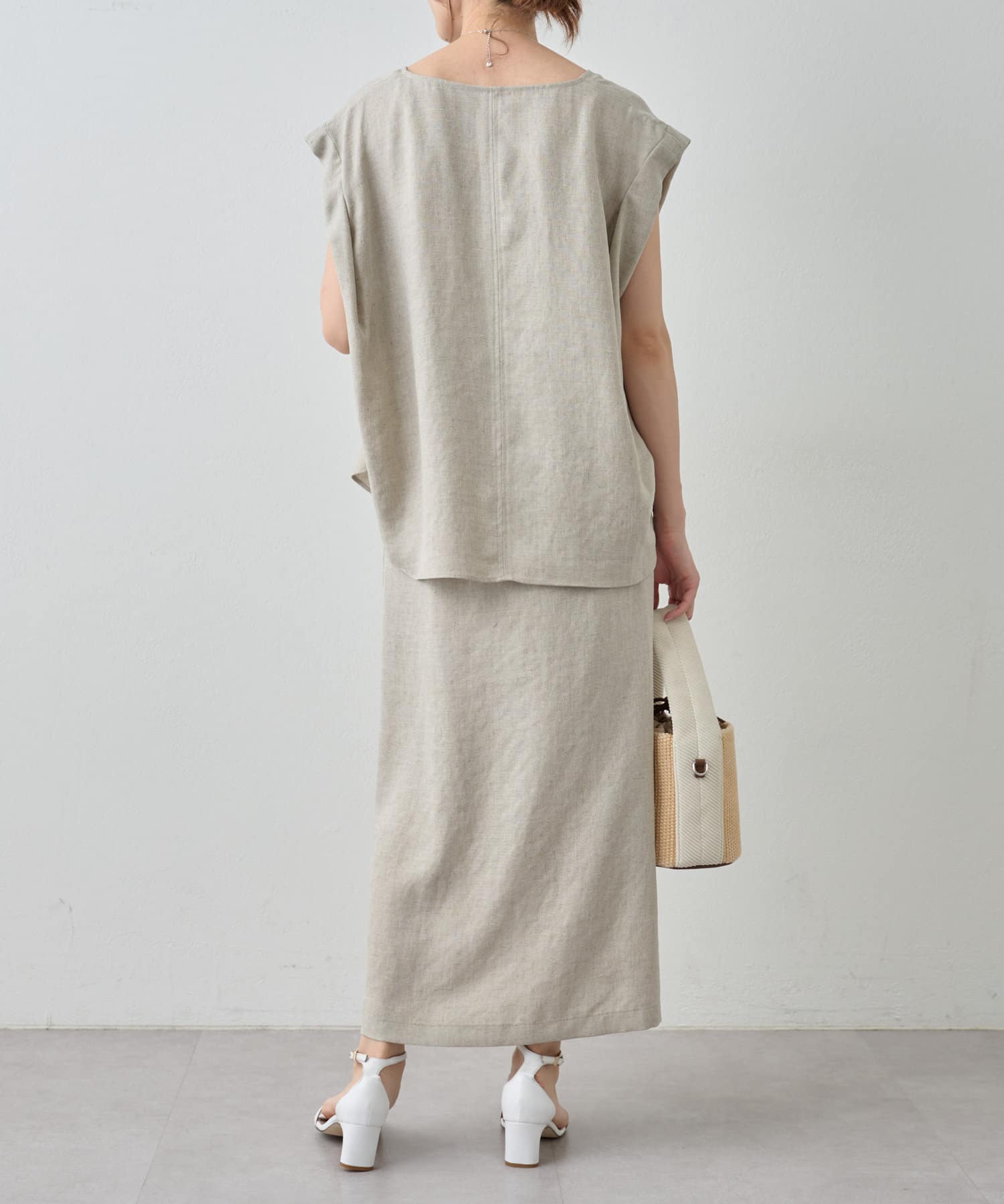 LIVETART》麻調合繊ポケットスカート | BEARDSLEY(ビアズリー  