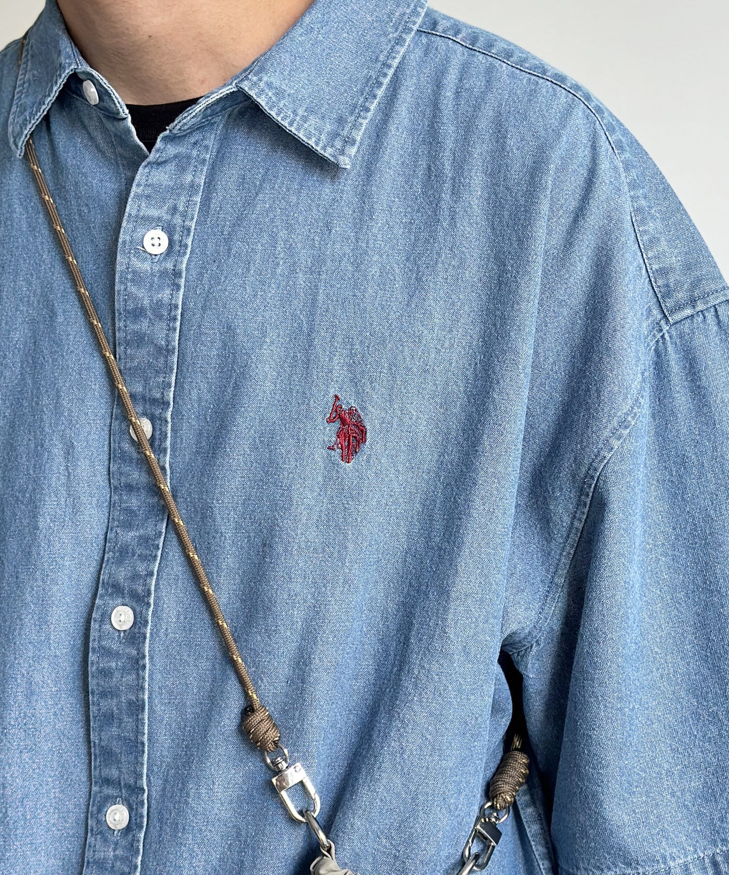 CPCM(シーピーシーエム) 【U.S. POLO ASSN.】1ポイント刺繍半袖シャツ