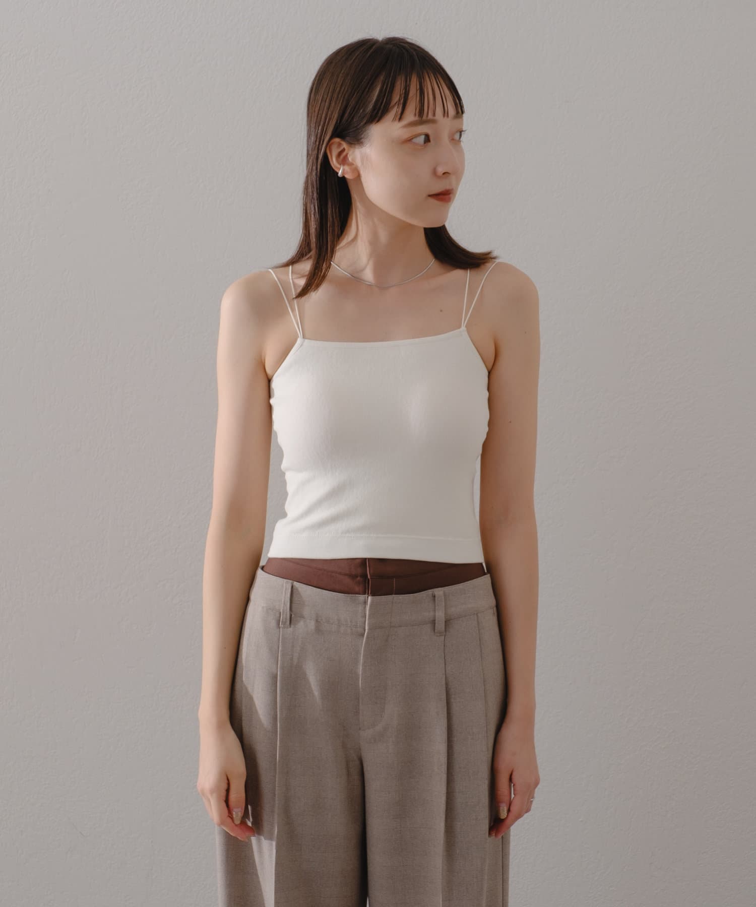 LIME/MINT/ORG】カップ付きクロップドブラキャミ | Kastane LIME/MINT/ORG】カップ付きクロップドブラキャミ | Kastane
