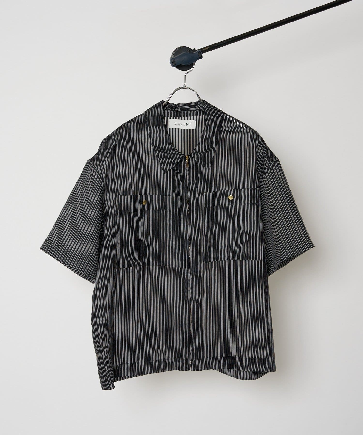 CULLNI / クル二】exclusive ストライプZIP s/sシャツ | Lui's(ルイス 