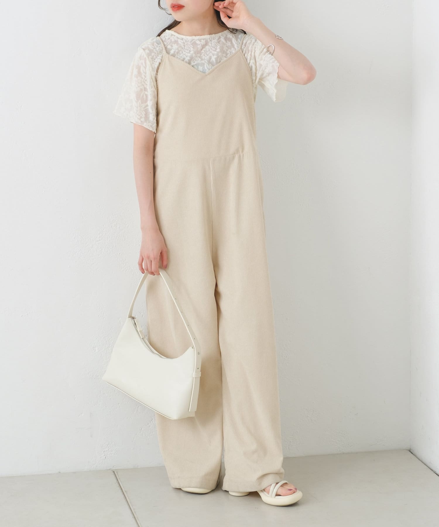 Kastane】カットリブサロペット | OUTLET(アウトレット