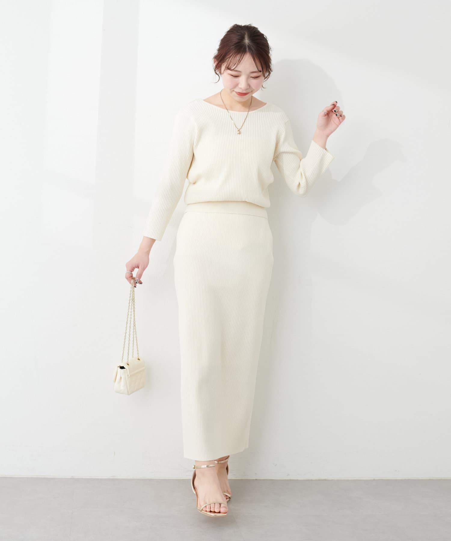 プチナチュ】osonoカシュクール細リブニット | natural couture