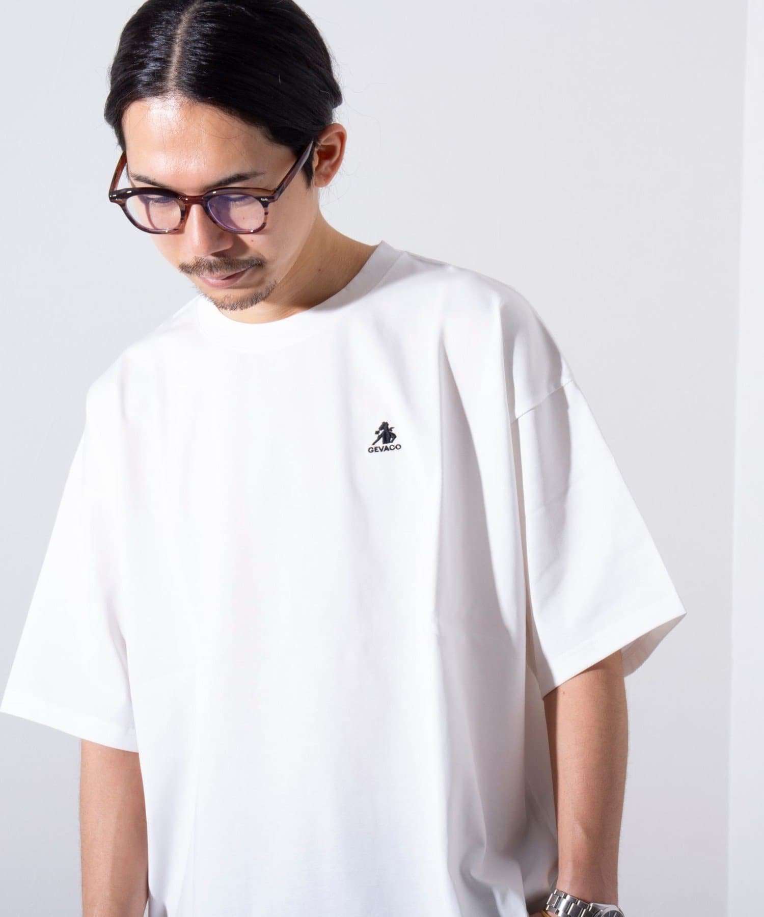 FREDY & GLOSTER(フレディ アンド グロスター) 【GEVACO】別注 プレーティング天竺 ワンポイント刺繍Tシャツ