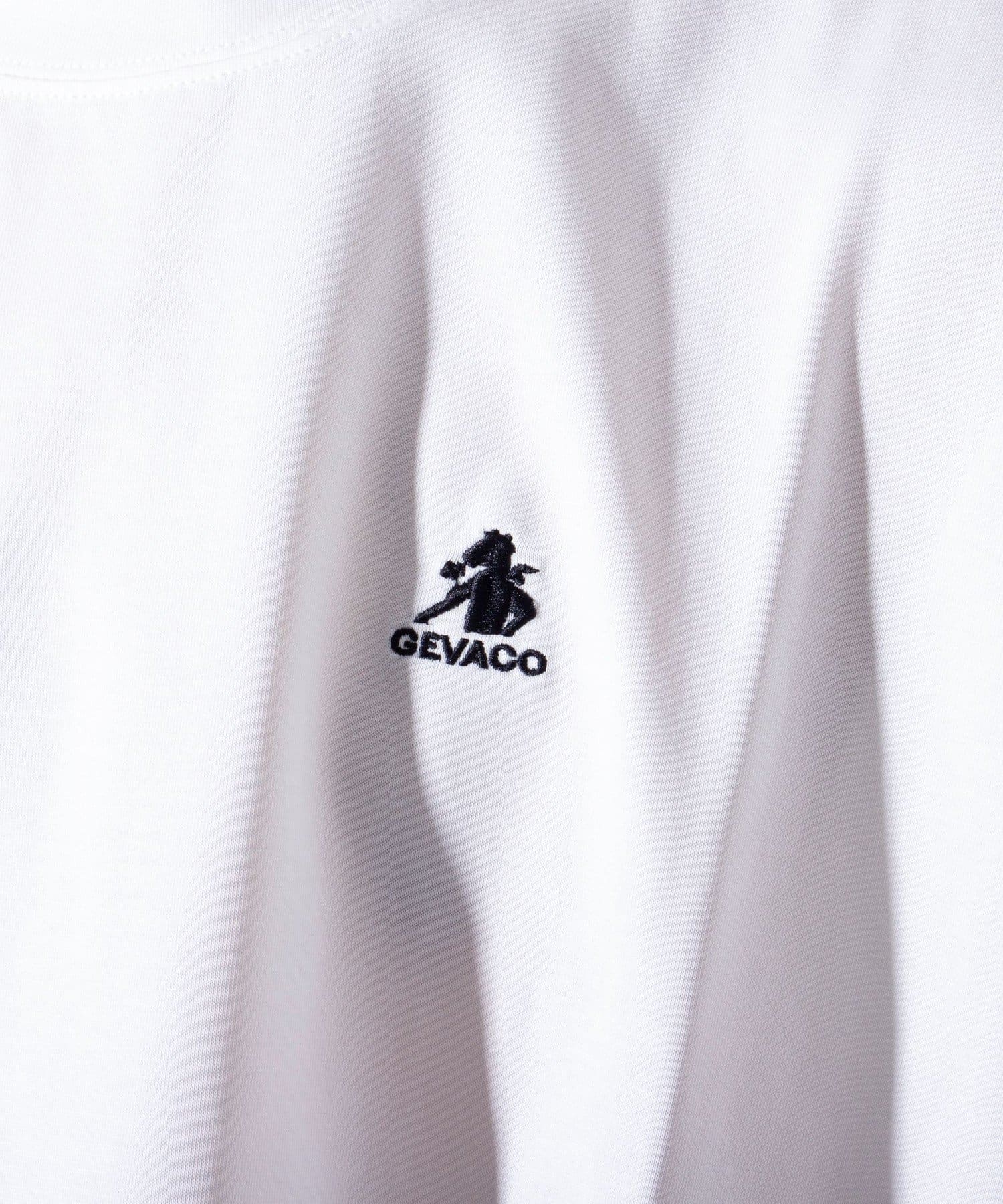 FREDY & GLOSTER(フレディ アンド グロスター) 【GEVACO】別注 プレーティング天竺 ワンポイント刺繍Tシャツ