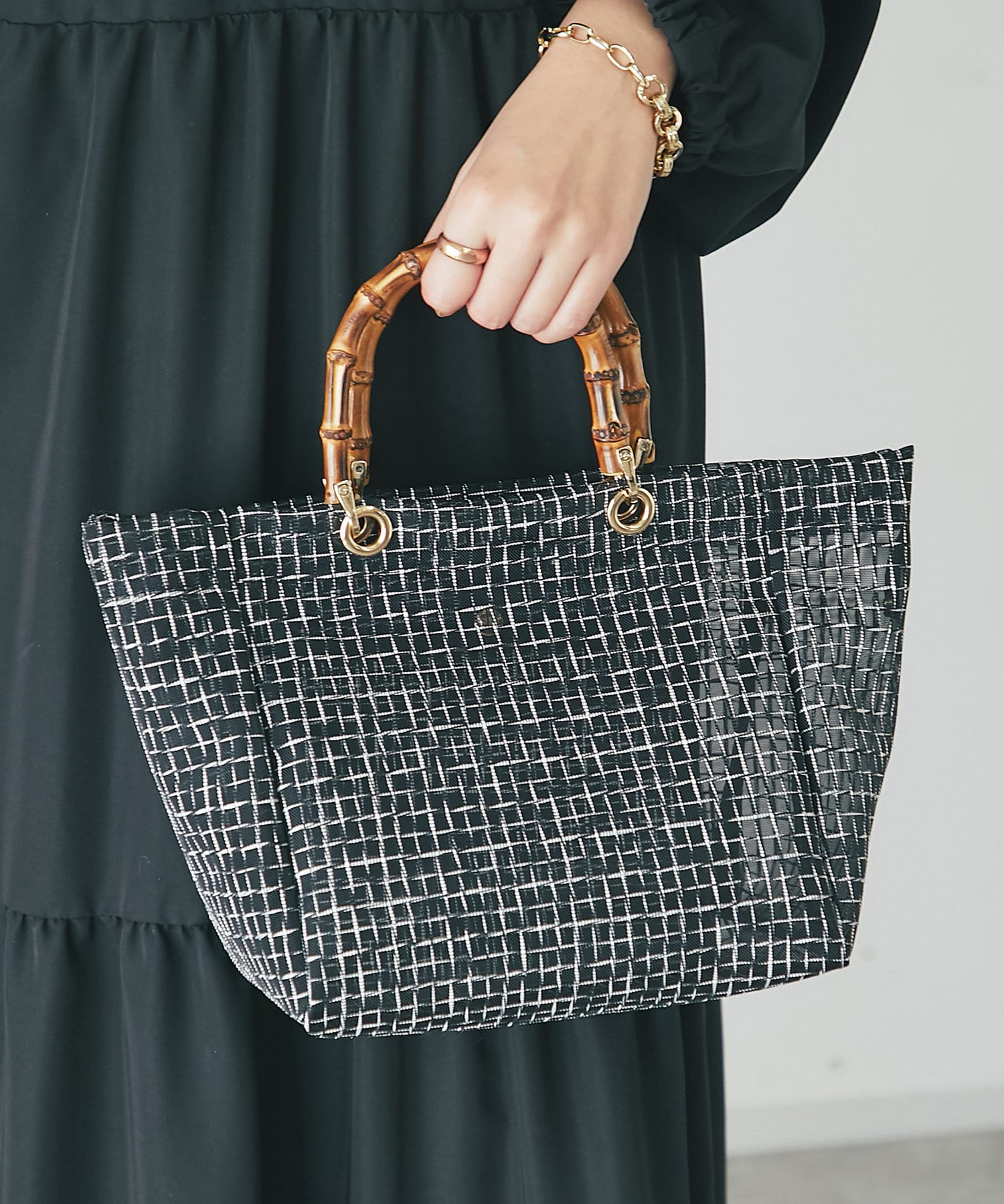 un dix cors(アンディコール) バンブーシアーバッグ