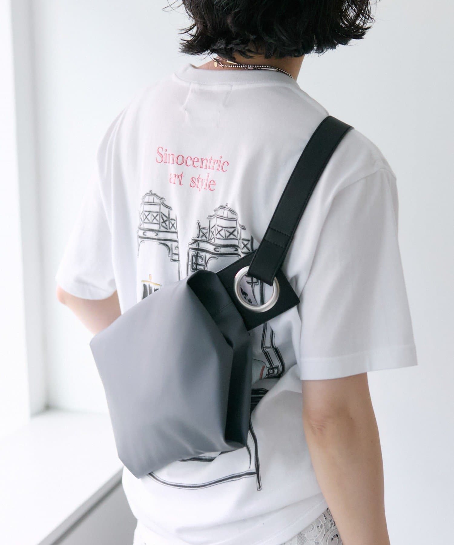 ear PAPILLONNER(イア パピヨネ) 【kawa-kawa(カワカワ)】日本製/防水/NO1332 Rubber-choボディバッグ